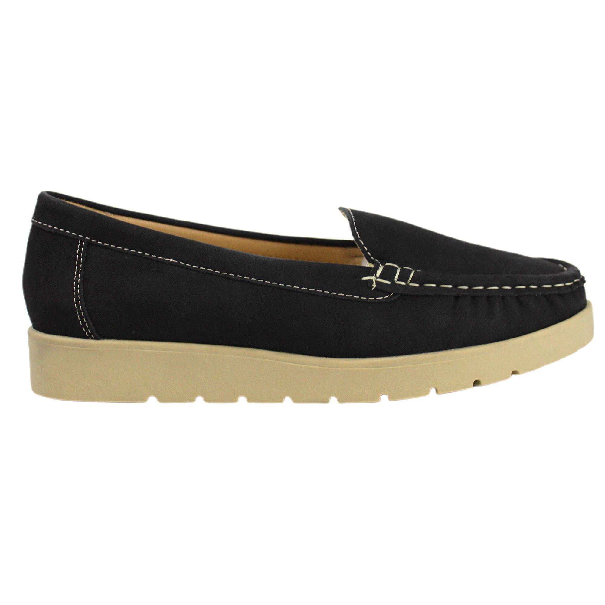 Zapato mujer comodo y liviano BZX Yassne Negro-0