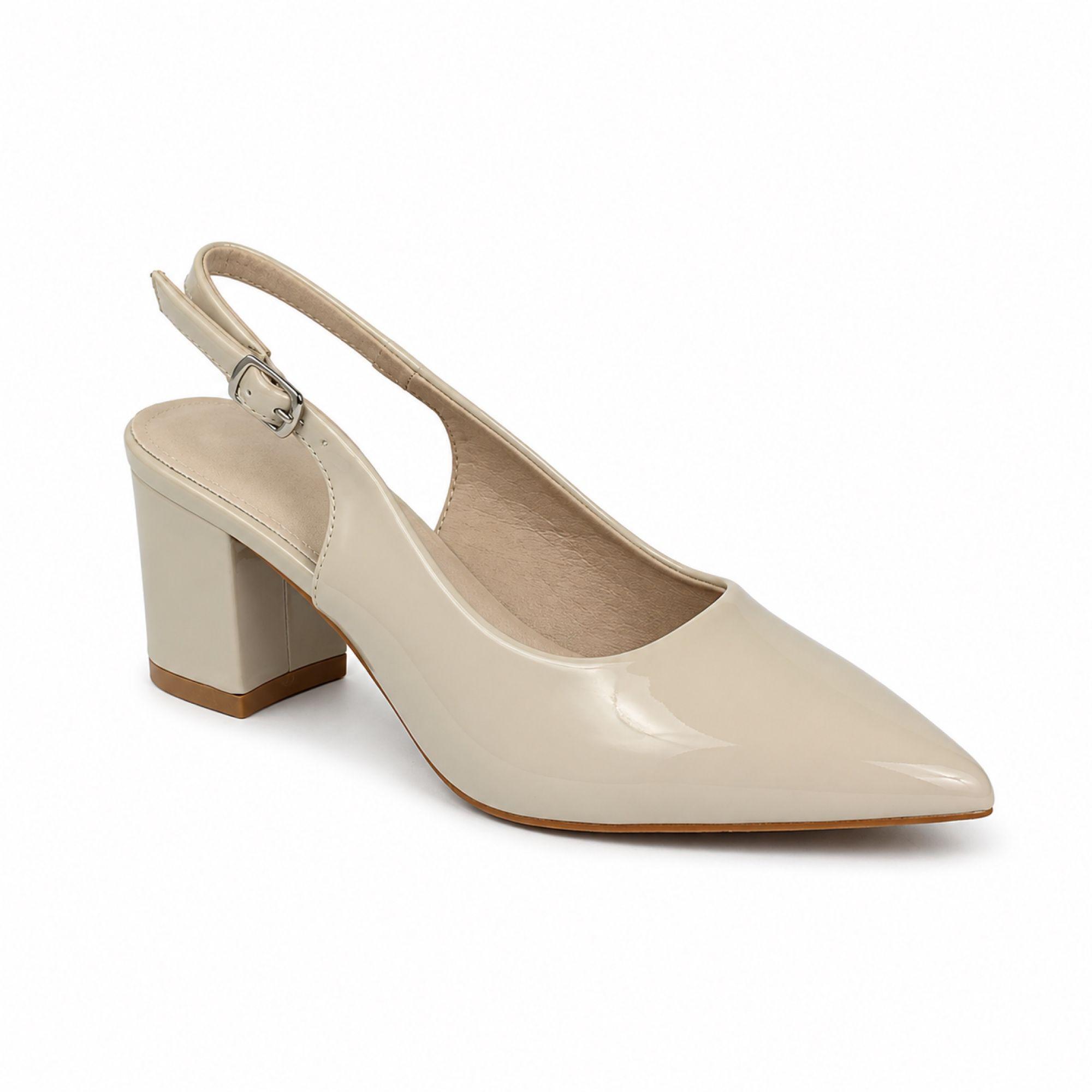 Sandalia Stiletto Mujer Charol Taco Cuadrado HL03-3