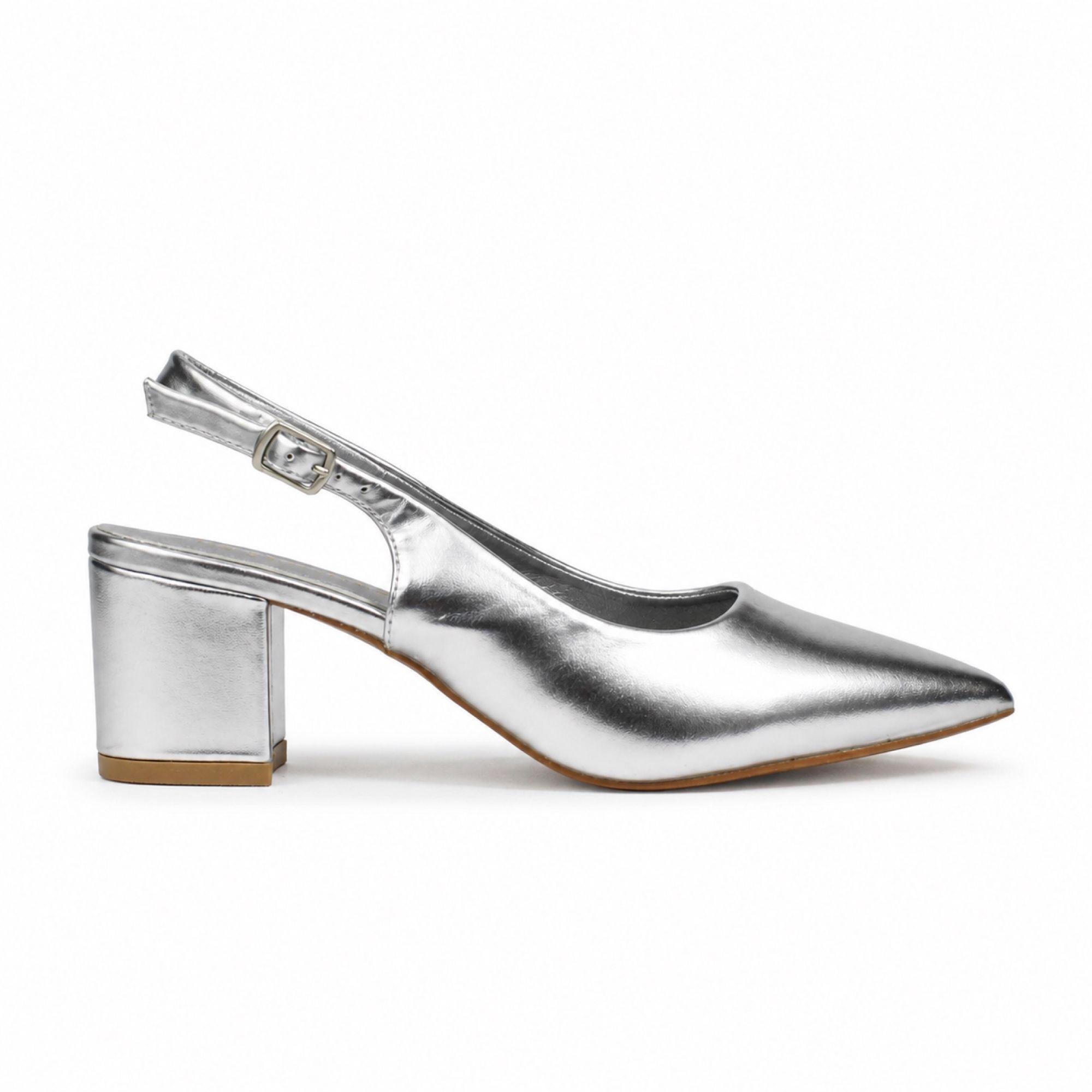 Sandalia Stiletto Mujer Charol Taco Cuadrado HL03-0