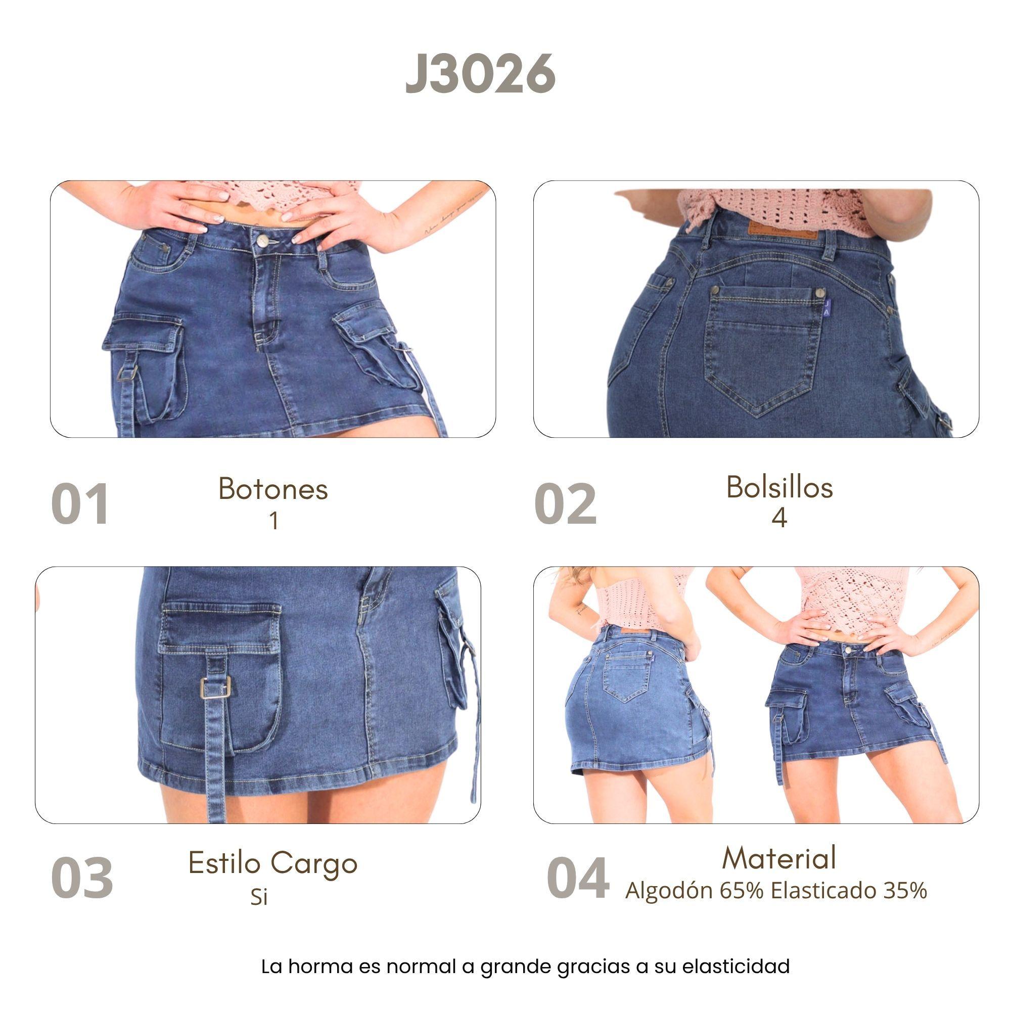 Falda Cargo Mujer J3026-4