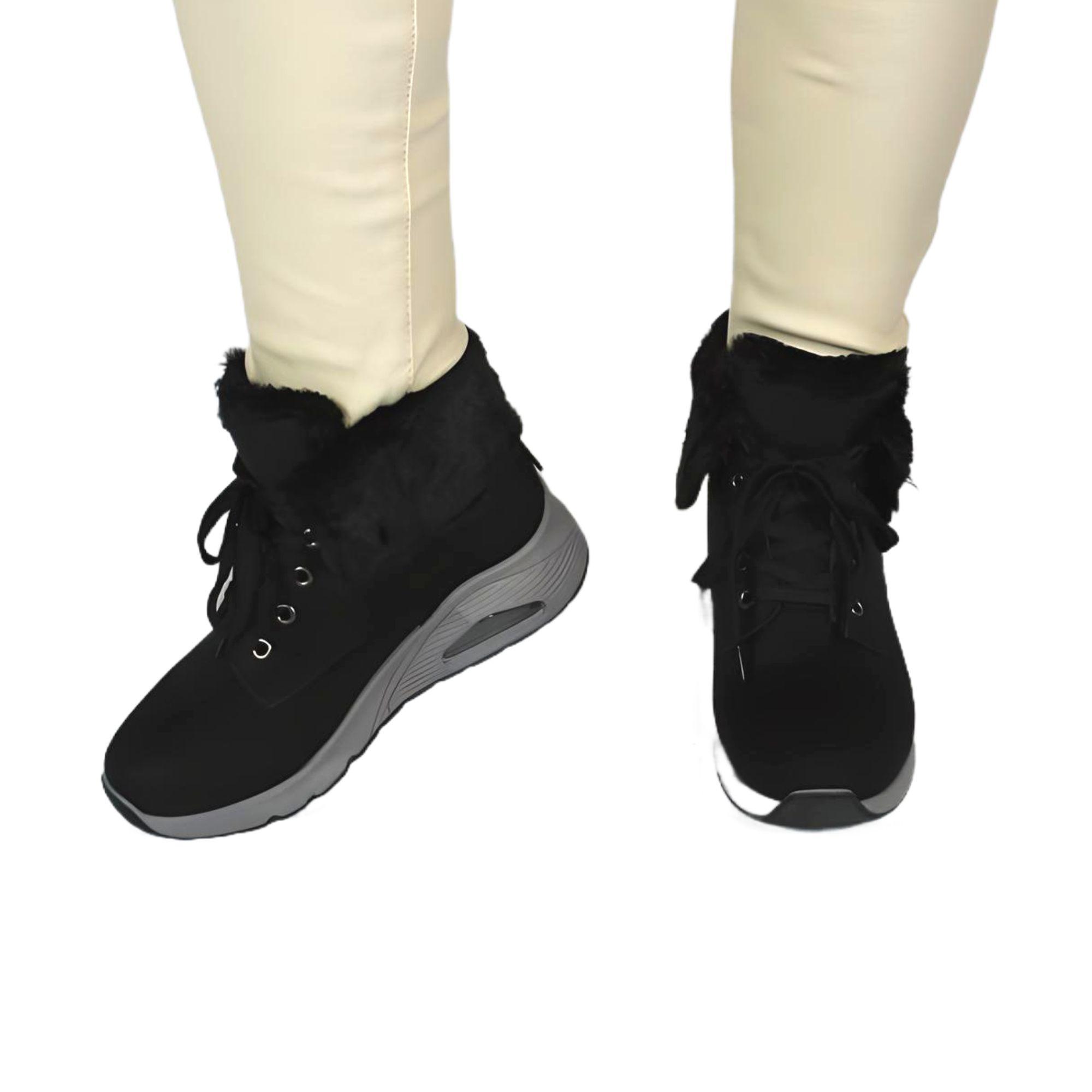 Zapatilla outdoor de Mujer Invierno 32 Yassne Negro-2