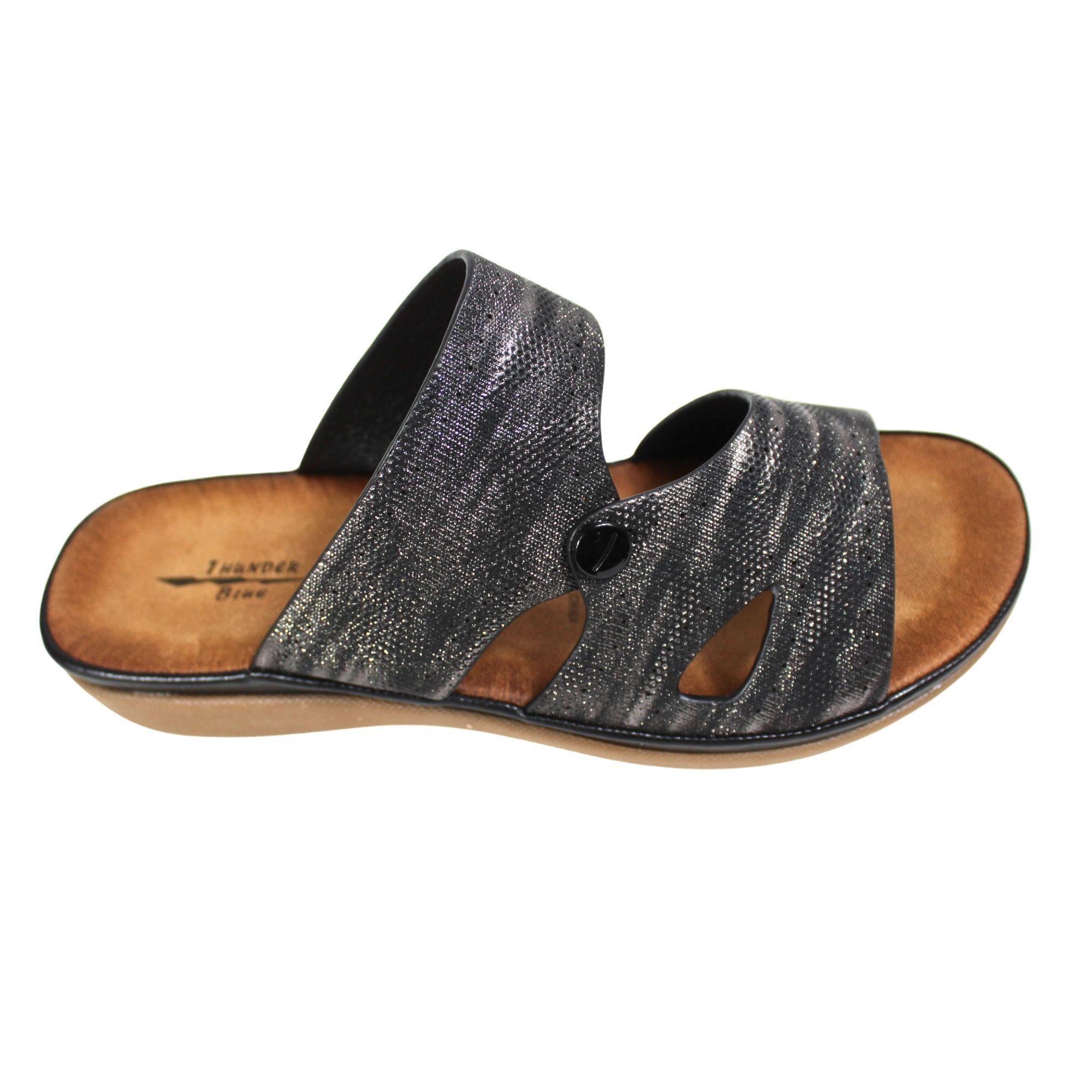 Sandalia Mujer Casual Confort 0520-3 Negro-2