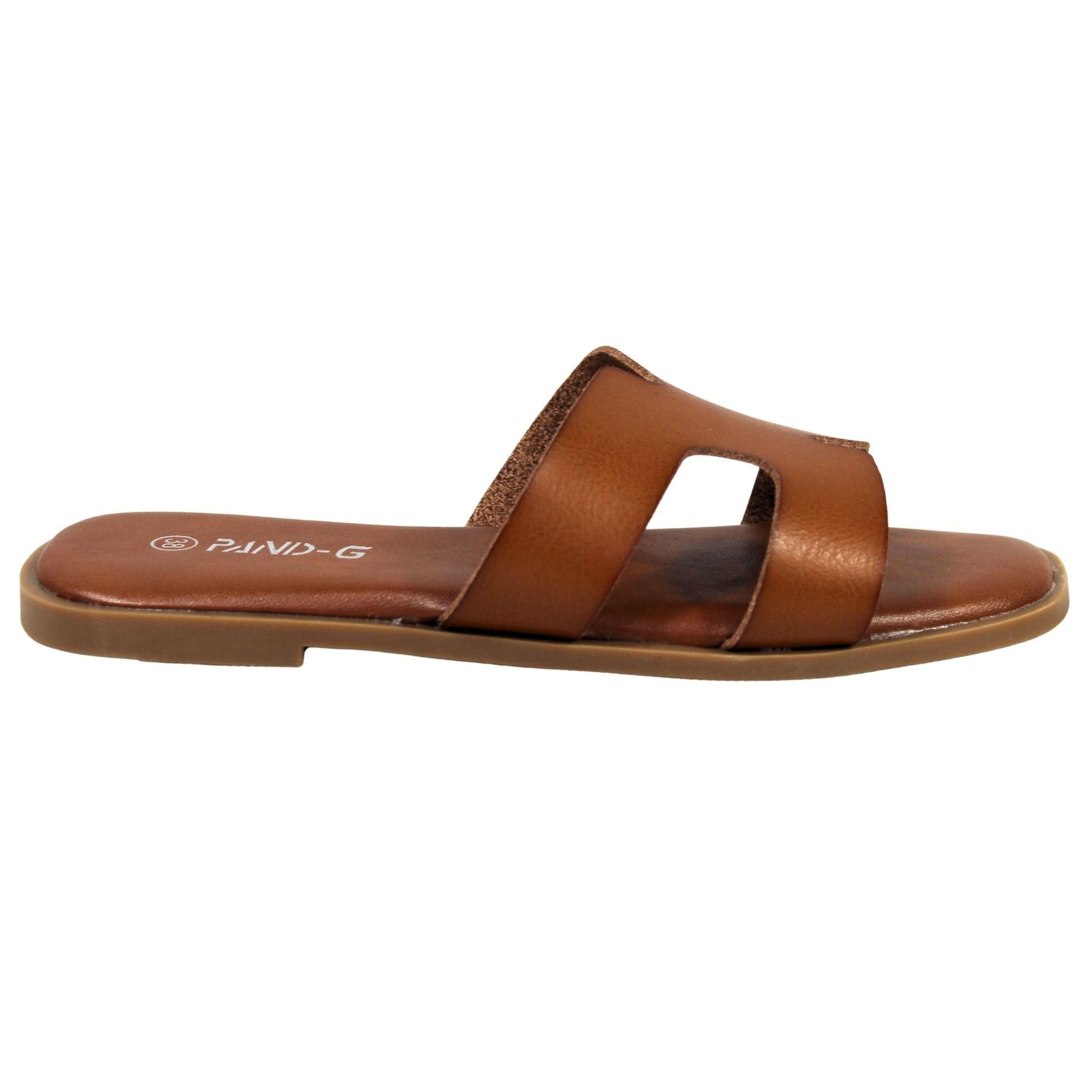Sandalias de Mujer con Doble Correa PG5237 Café-0