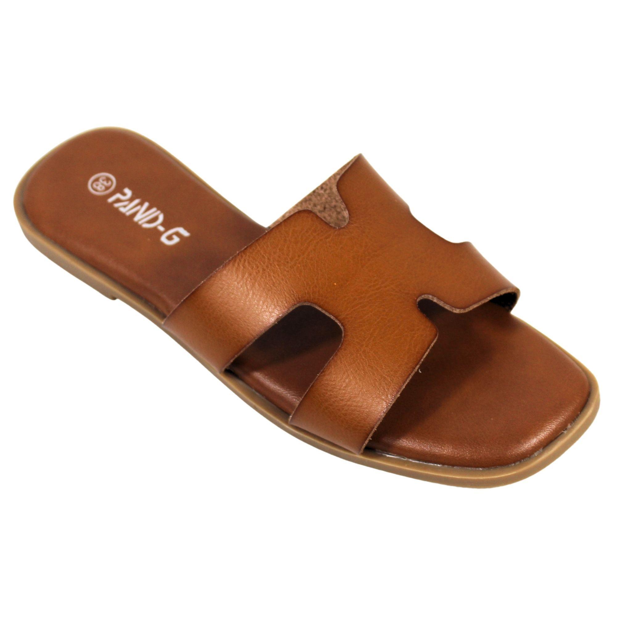 Sandalias de Mujer con Doble Correa PG5237 Café-1
