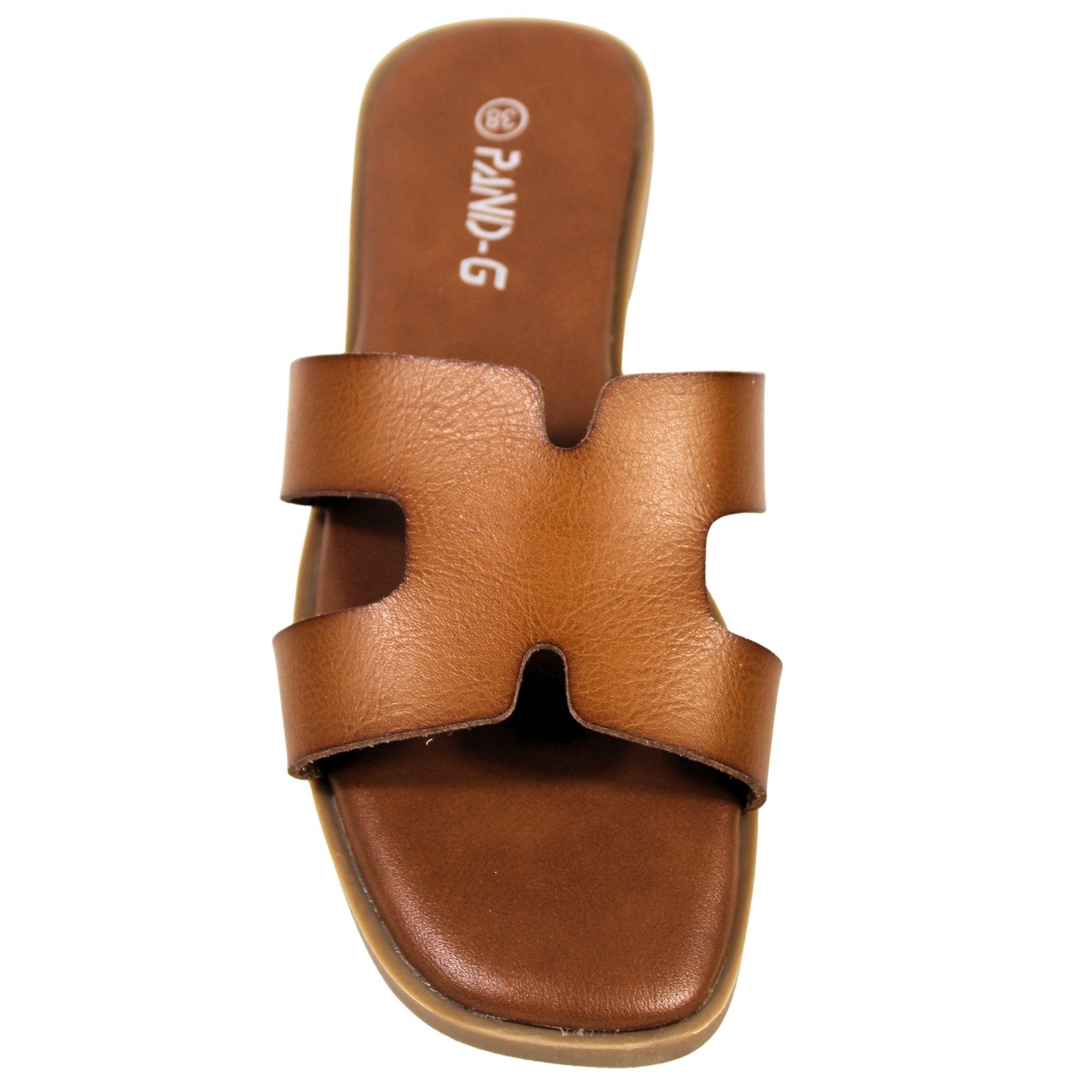 Sandalias de Mujer con Doble Correa PG5237 Café-3