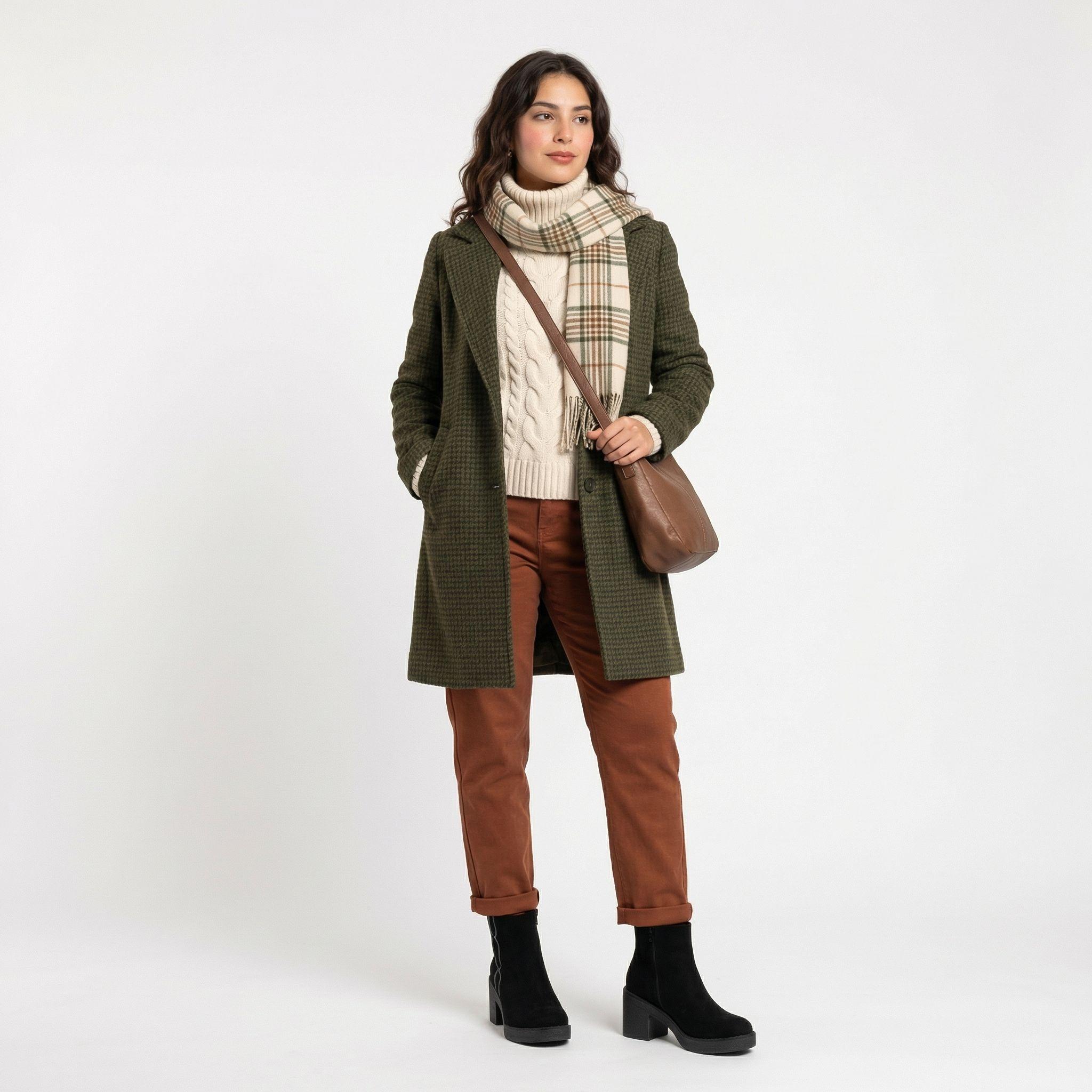 Botín Plataforma Taco Medio L36 Mujer-4