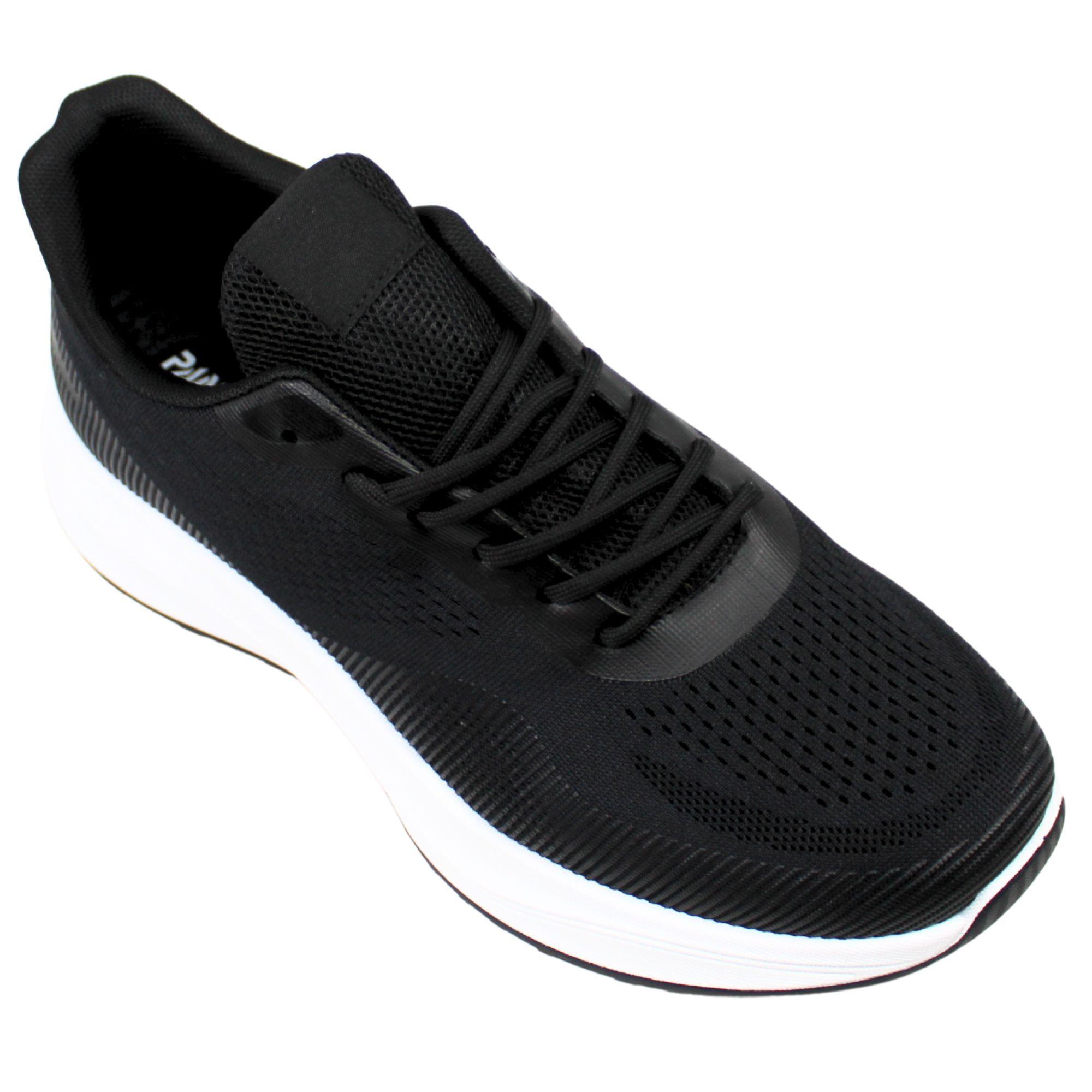 Zapatillas de Hombre con Suela Blanca PG5220 Negro-1