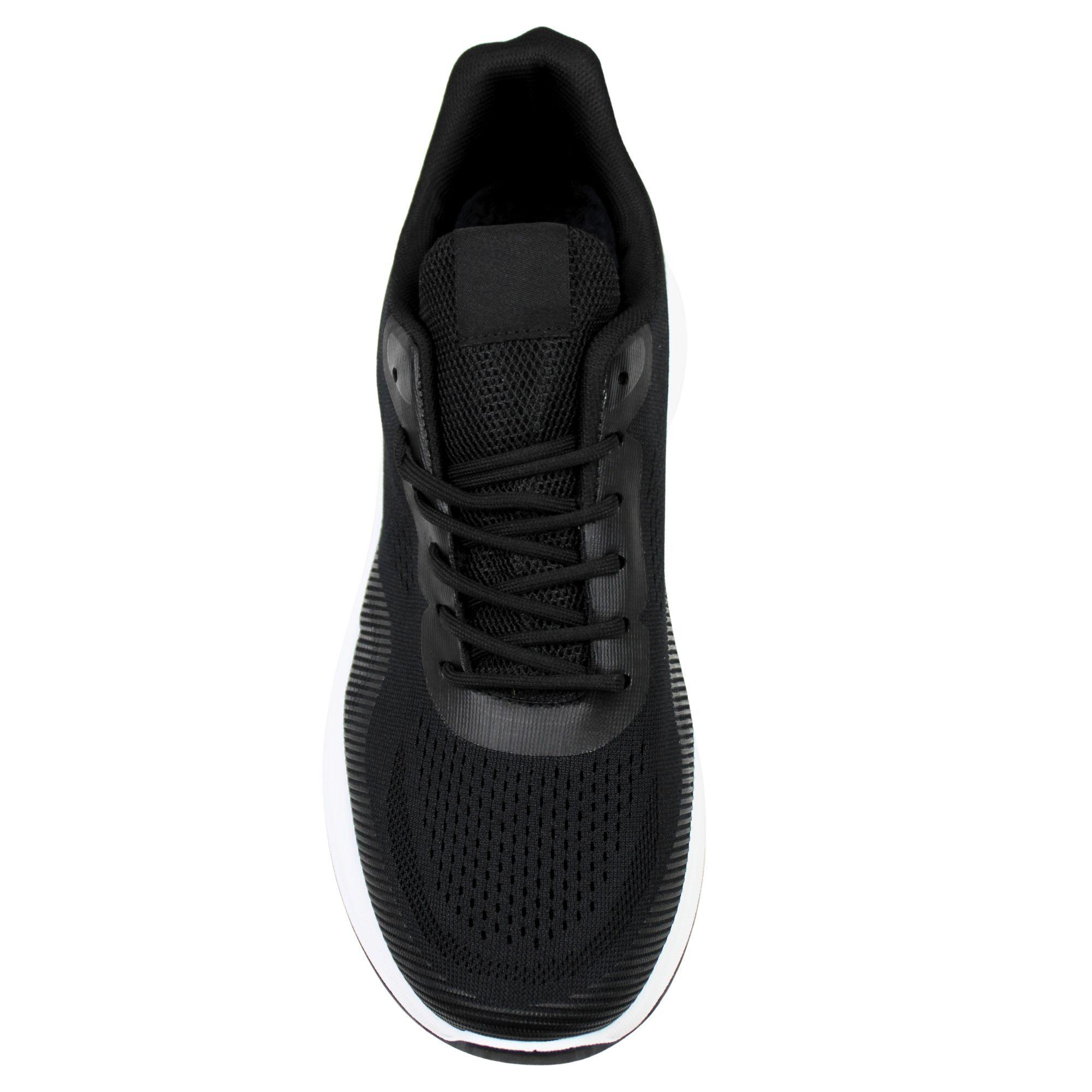 Zapatillas de Hombre con Suela Blanca PG5220 Negro-2