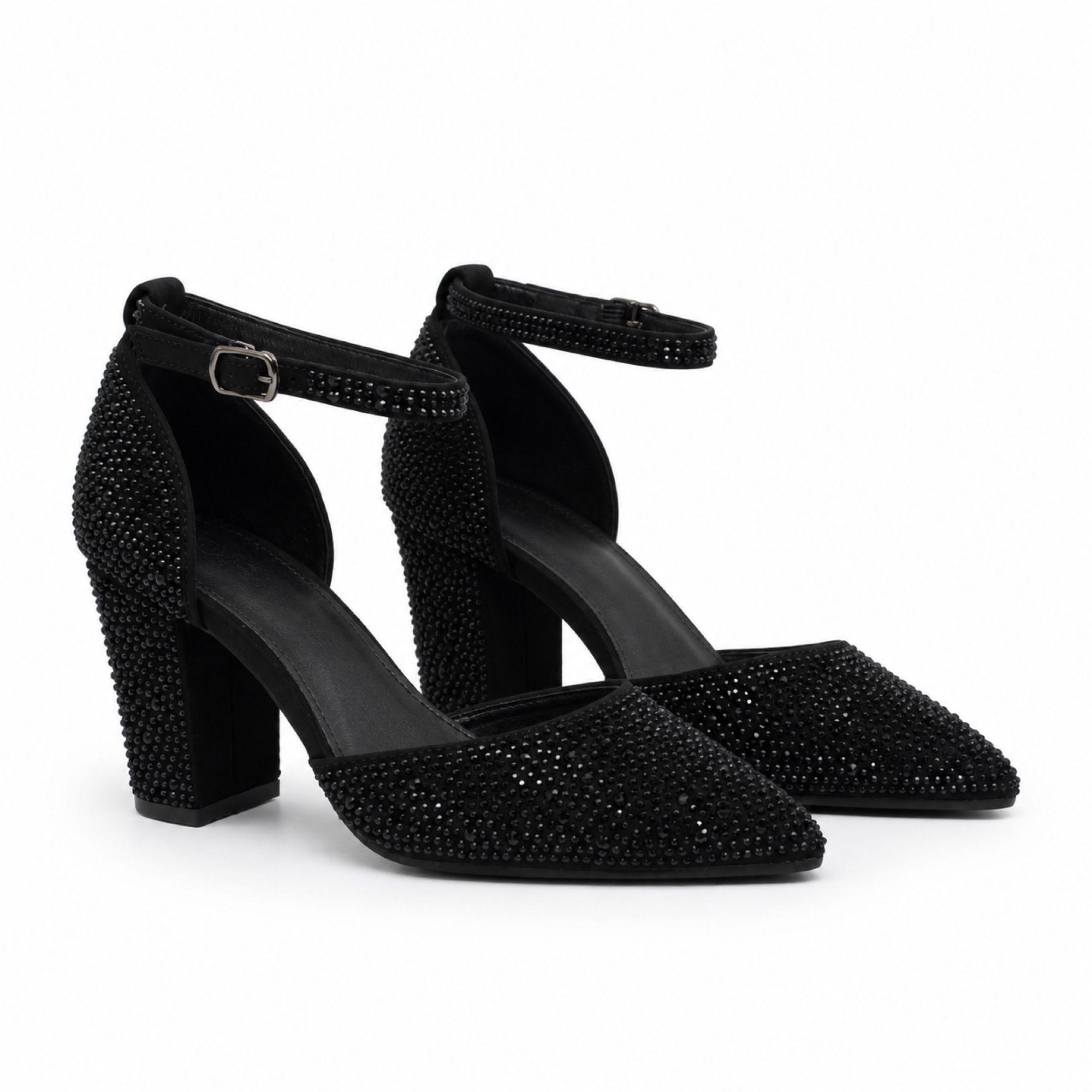 Sandalia Mujer Elegante Tacón Cuadrado 5271-1