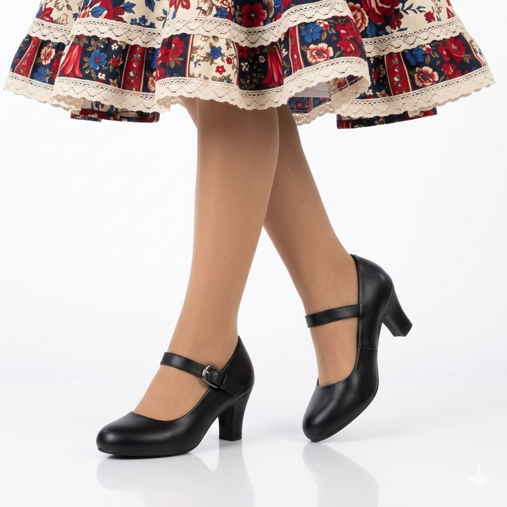 Zapato de Mujer Negro Matte-1
