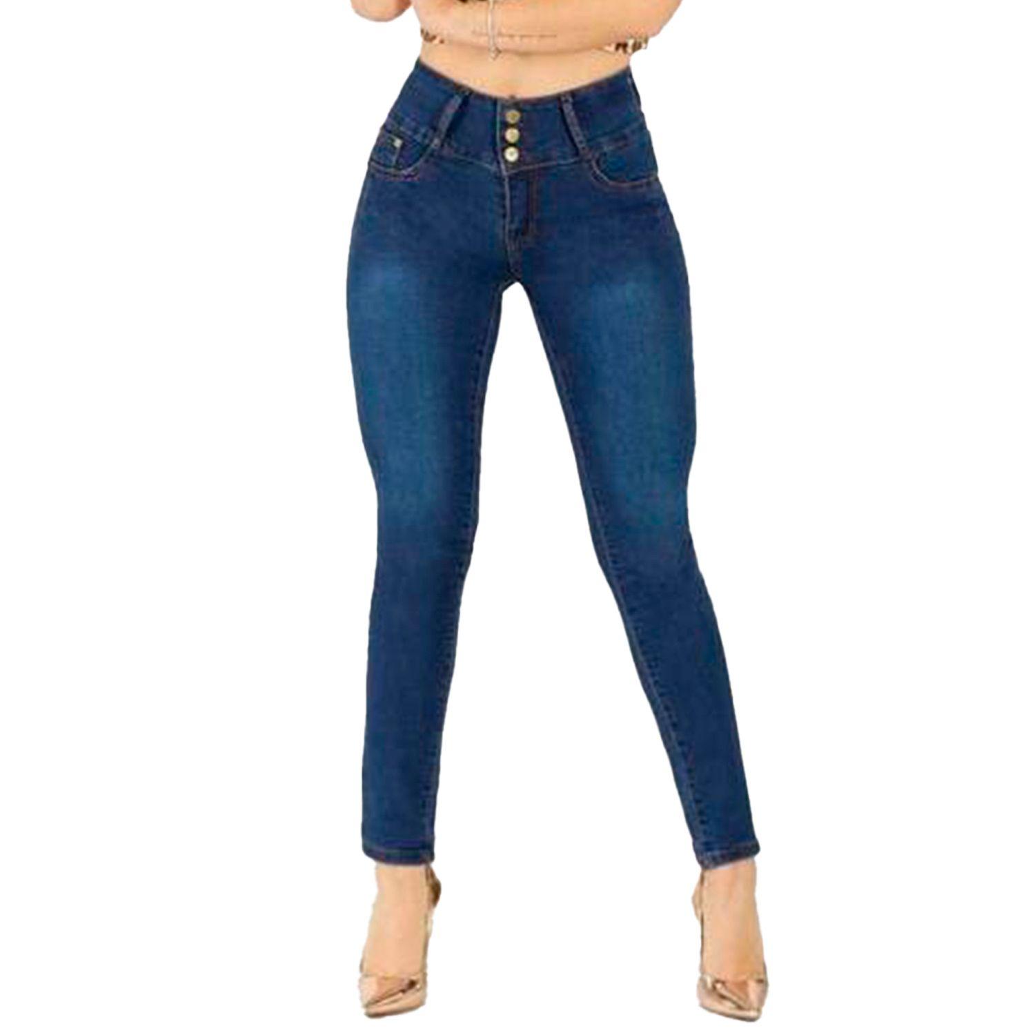 Jeans De Mujer Tiro Alto Pitillo J16 Yassne-2