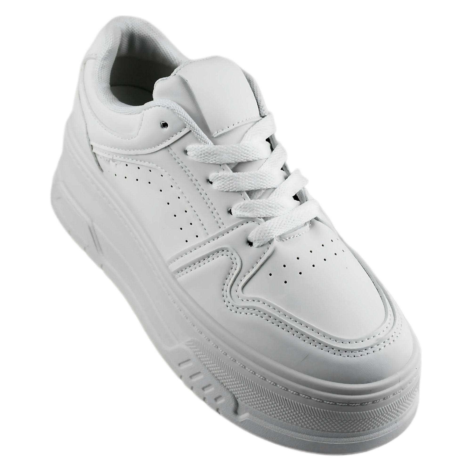 Zapatilla Escolar Unisex 12 Yassne Blanco-2