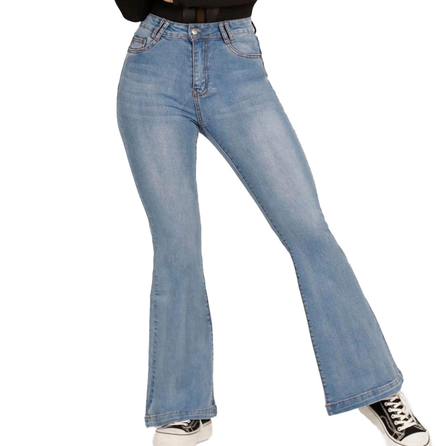 Jeans De Mujer Tiro Alto Flare Yassne J42-2