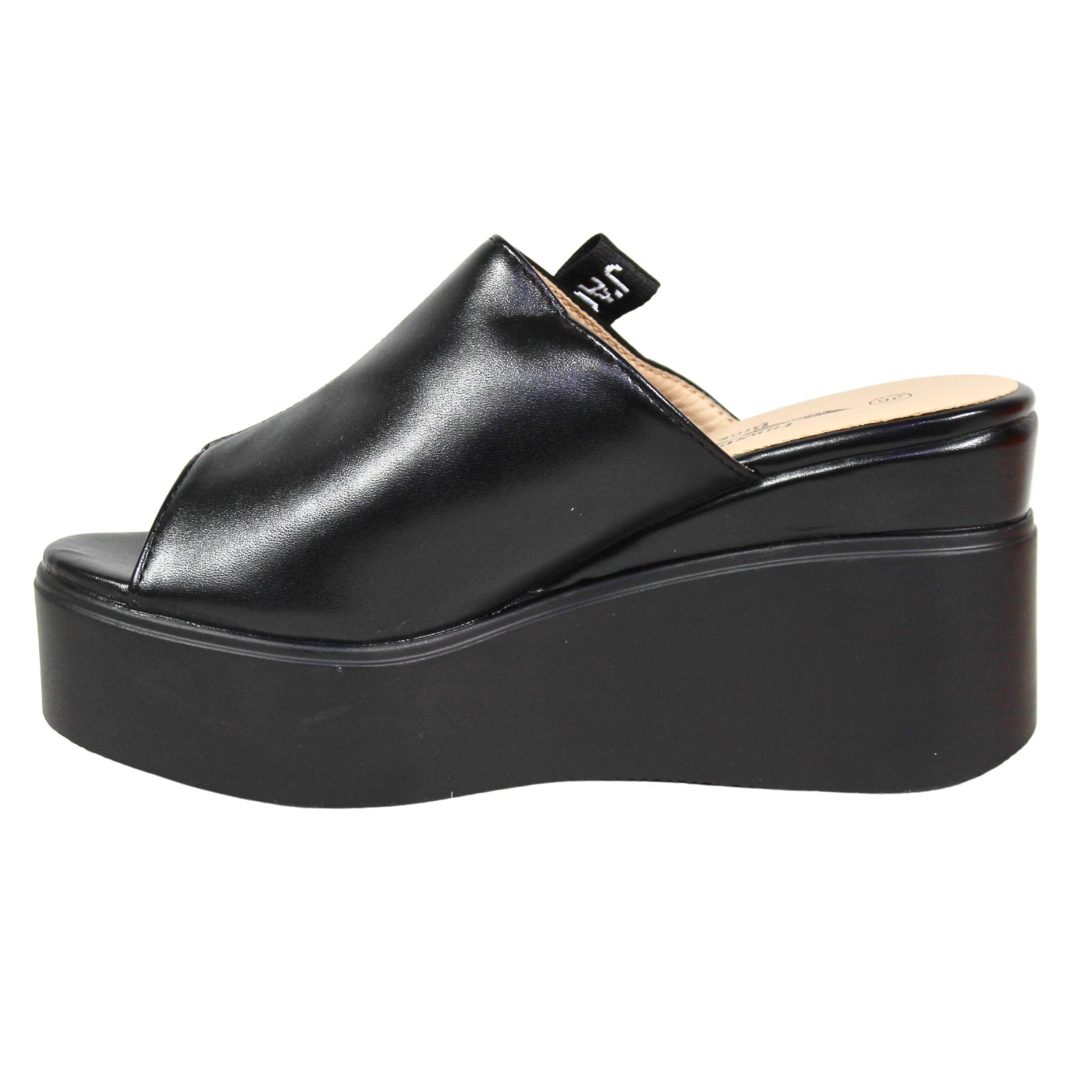 Sandalia Mujer Plataforma J0-012 Negro-0
