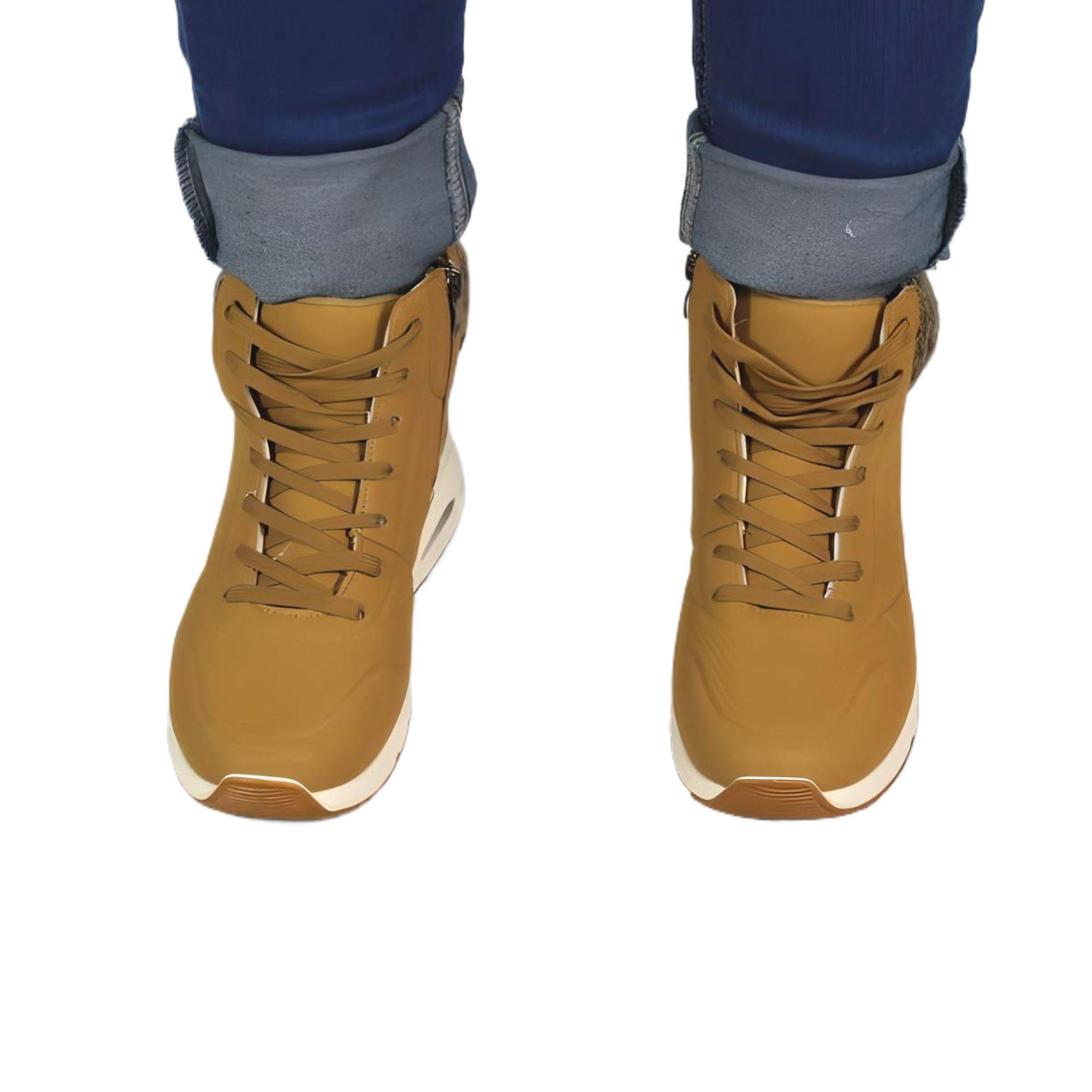 Zapatilla outdoor de Mujer Invierno 33 Yassne Café Claro-3