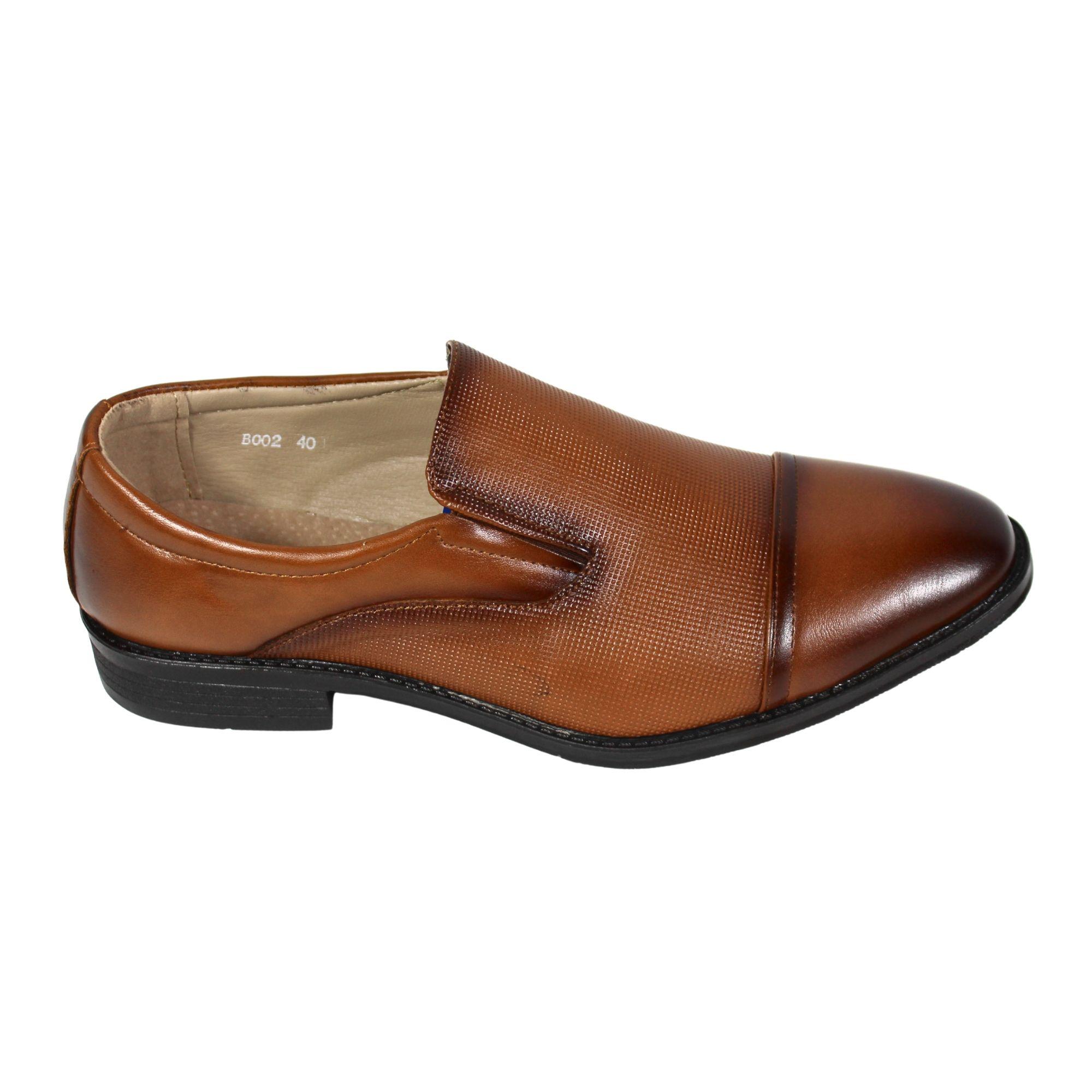 Zapato Mocasin de Vestir Slip-On B002 Café-2