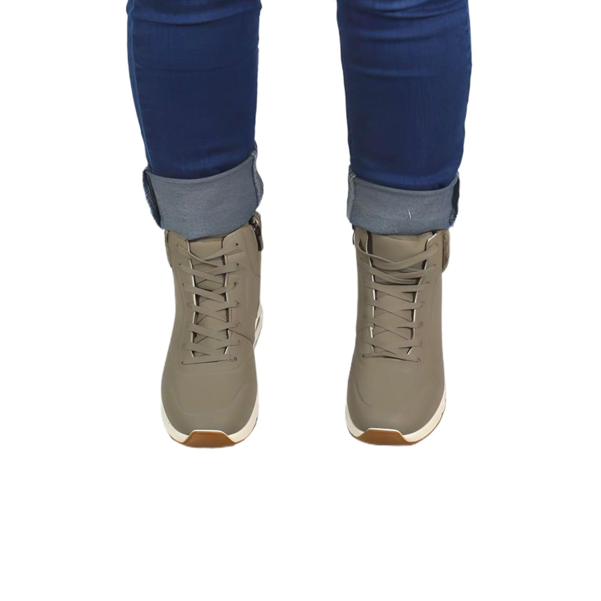 Zapatilla outdoor de Mujer Invierno 33 Yassne Gris-3