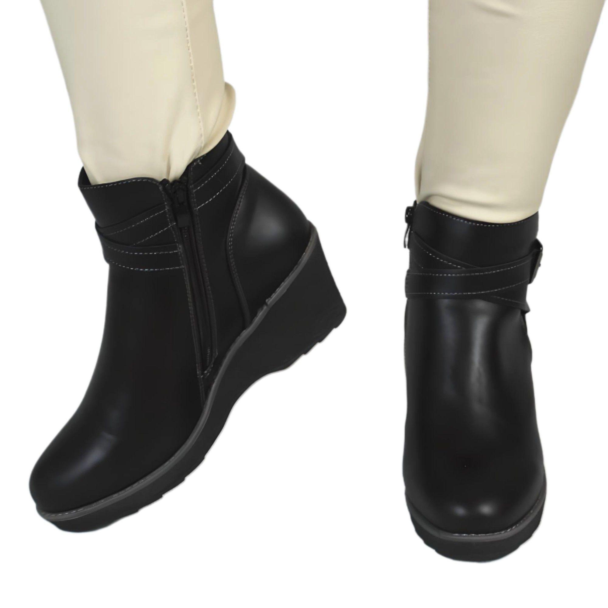 Botin de Mujer Invierno 72 Yassne Negro-2