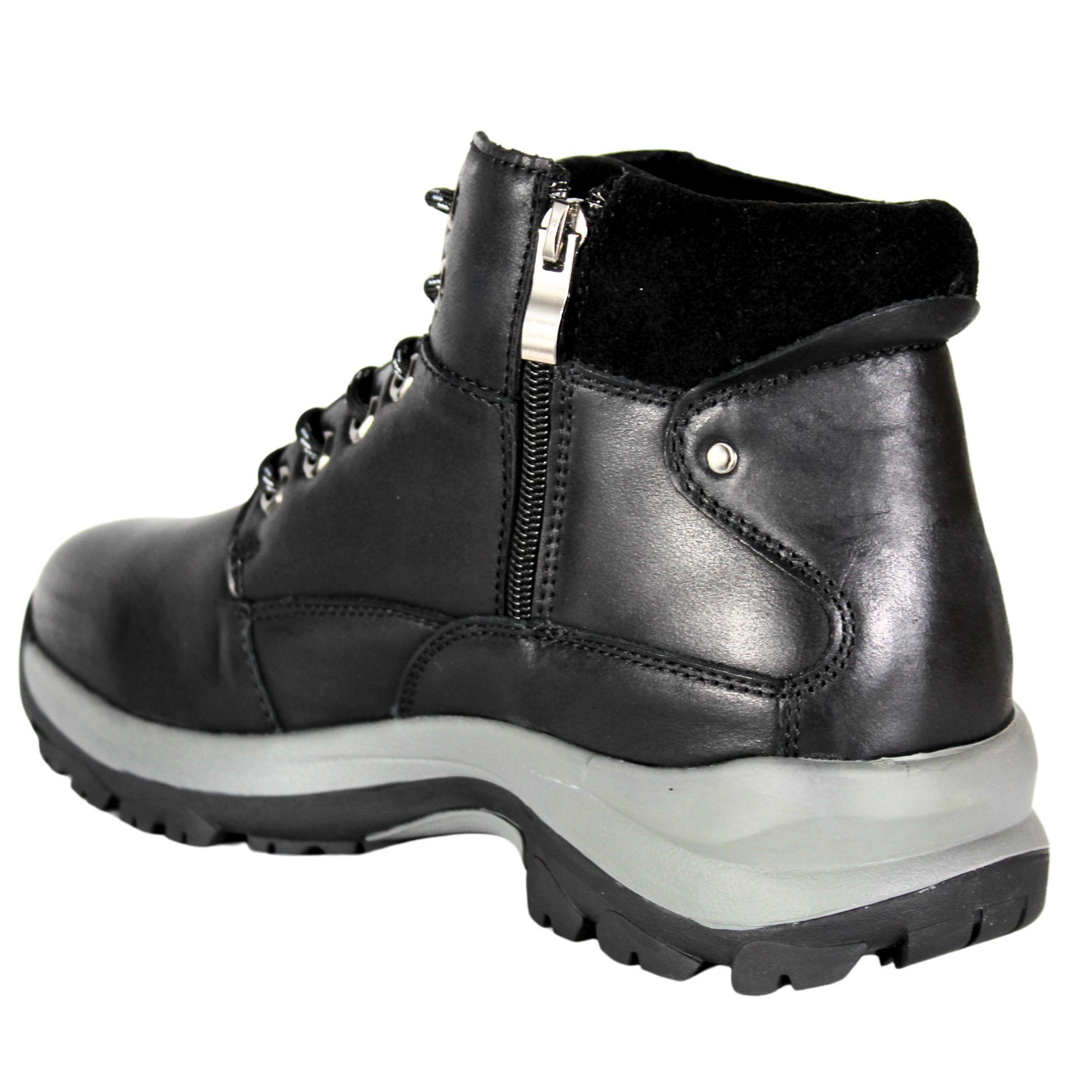 Botin Casual de Cuero Hombre C36 Negro-3
