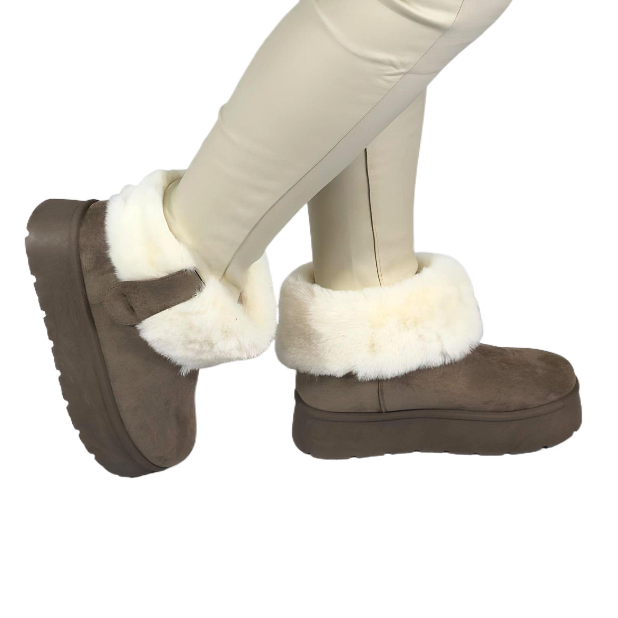 Pantubota Botin de Mujer Invierno 13 Yassne Gris-0