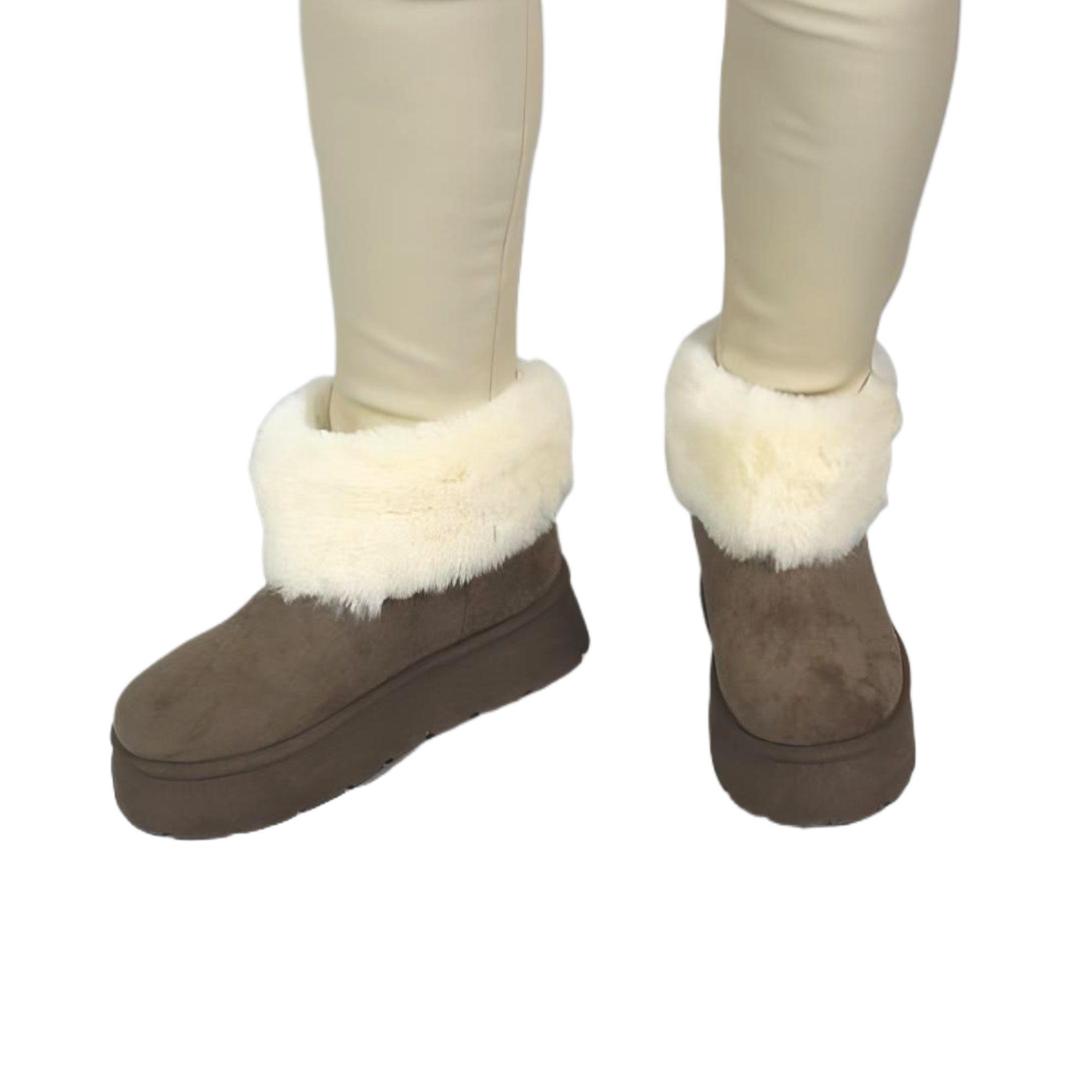 Pantubota Botin de Mujer Invierno 13 Yassne Gris-1