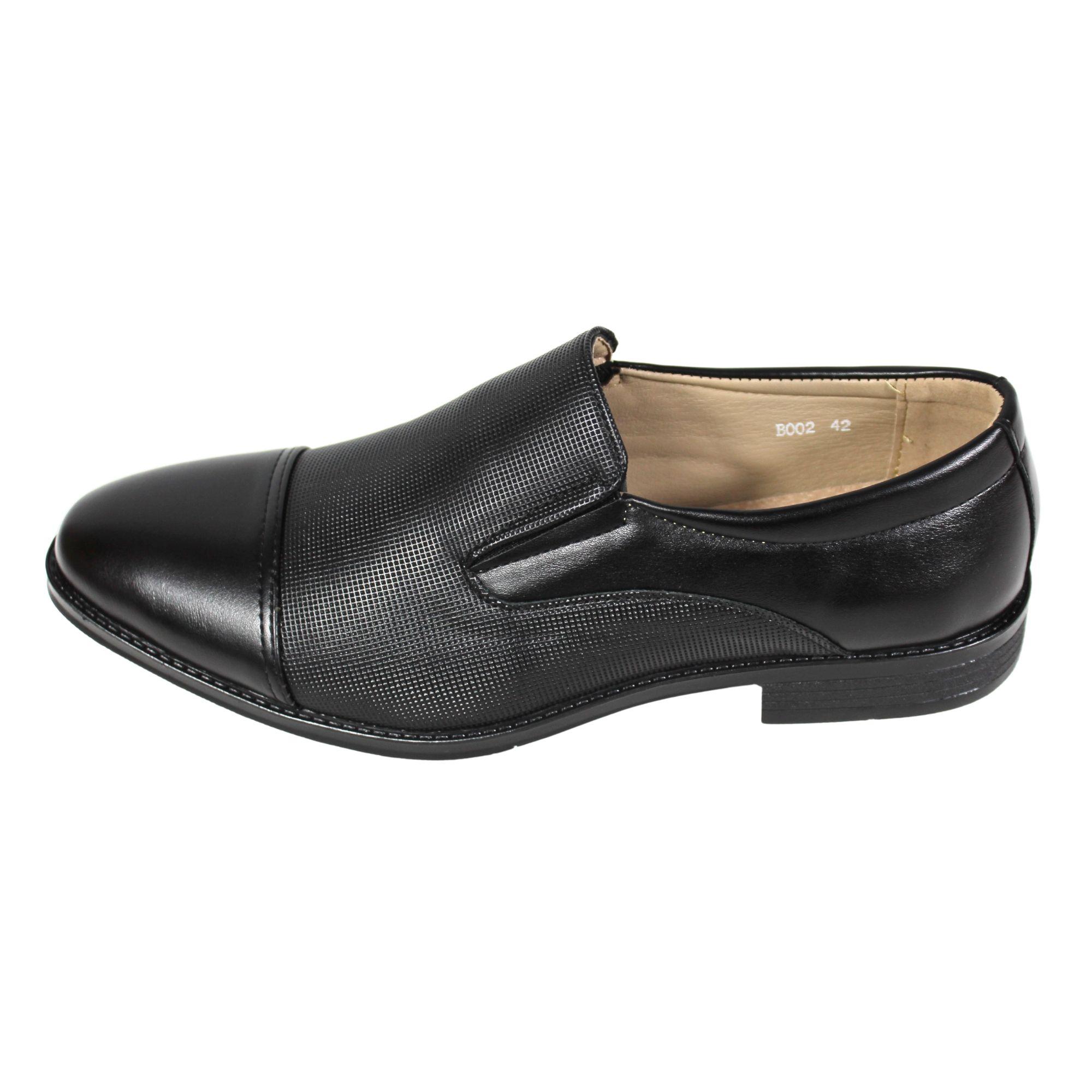 Zapato Mocasin de Vestir Slip-On B002 Negro-2