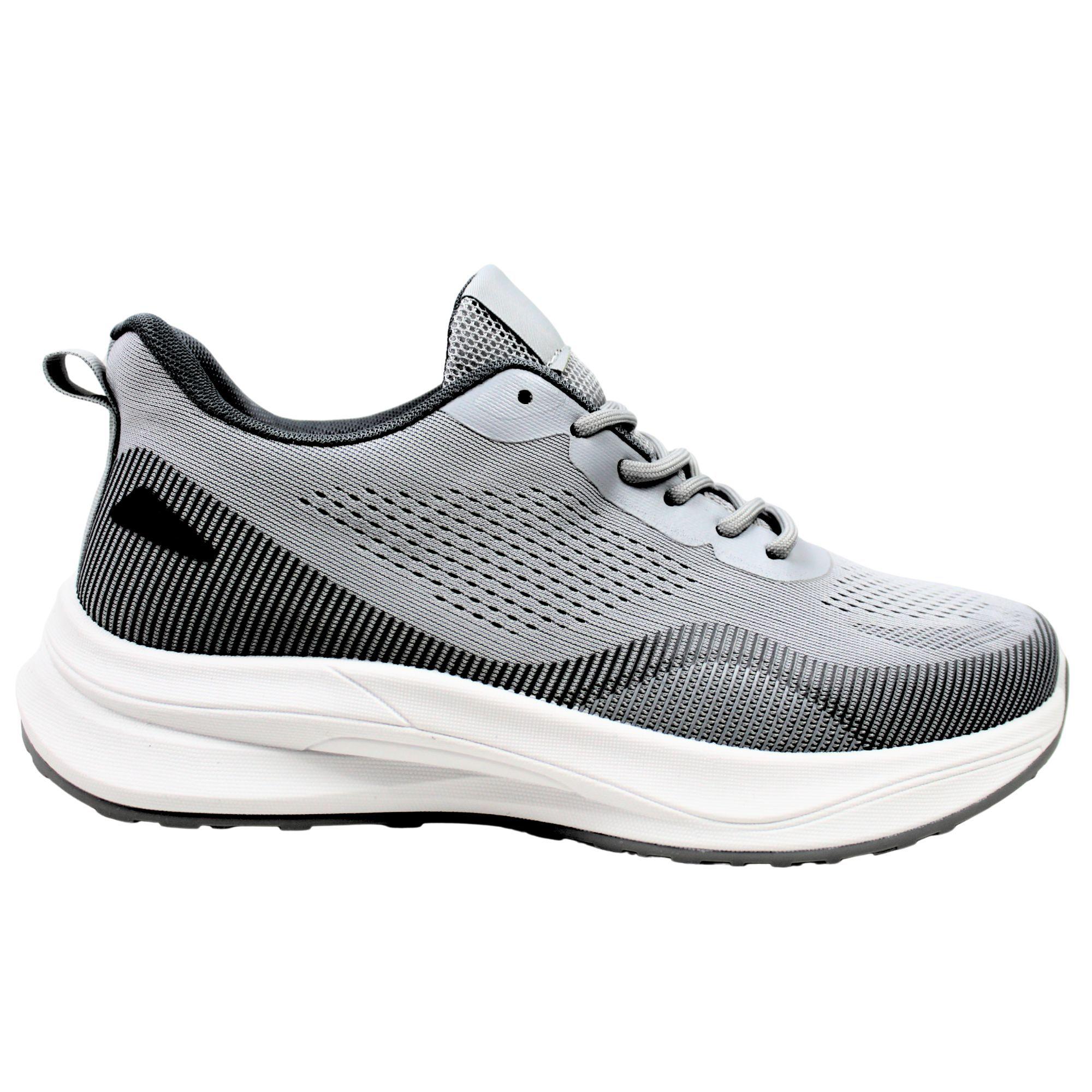 Zapatillas de Hombre con Suela Blanca PG5220 Gris-0