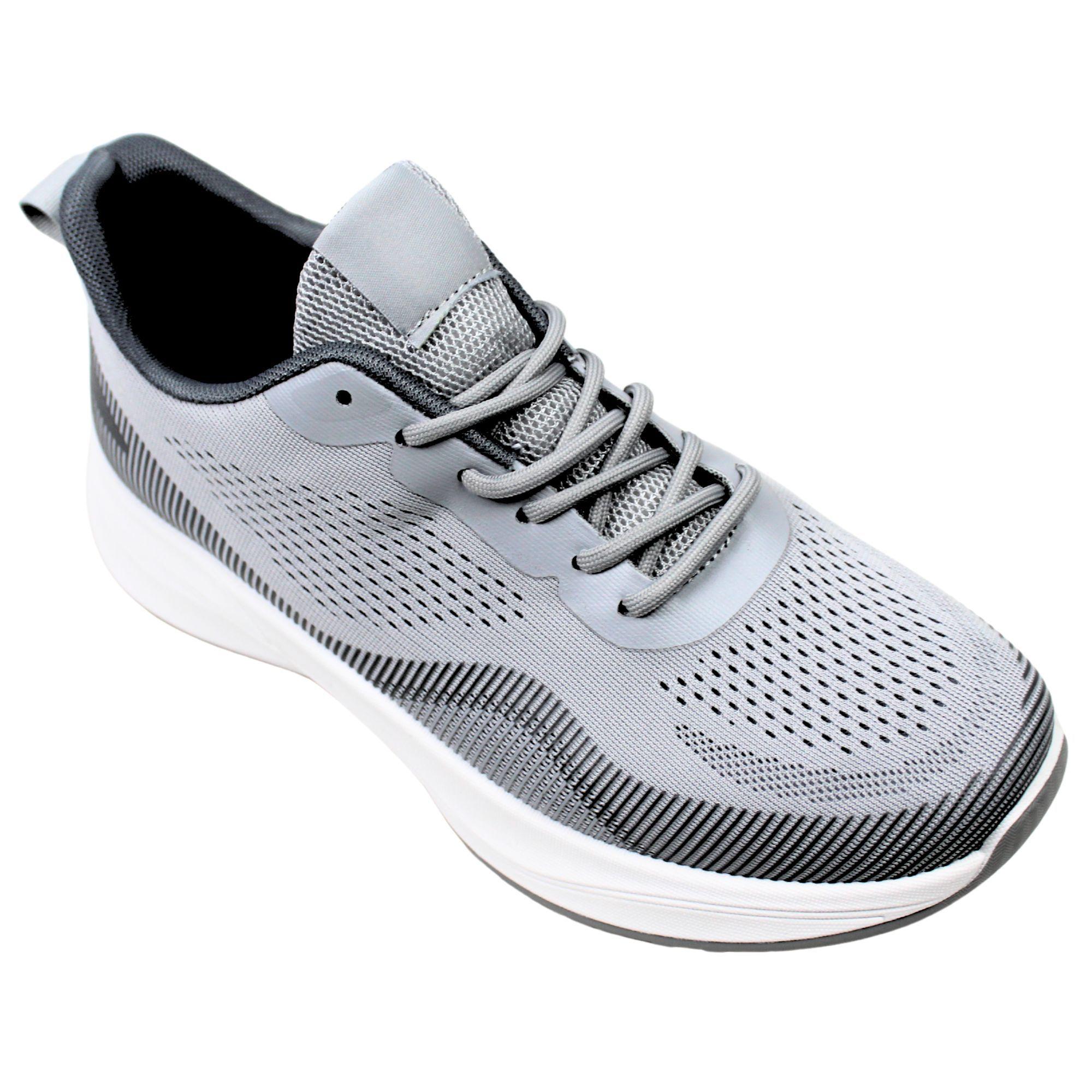Zapatillas de Hombre con Suela Blanca PG5220 Gris-1
