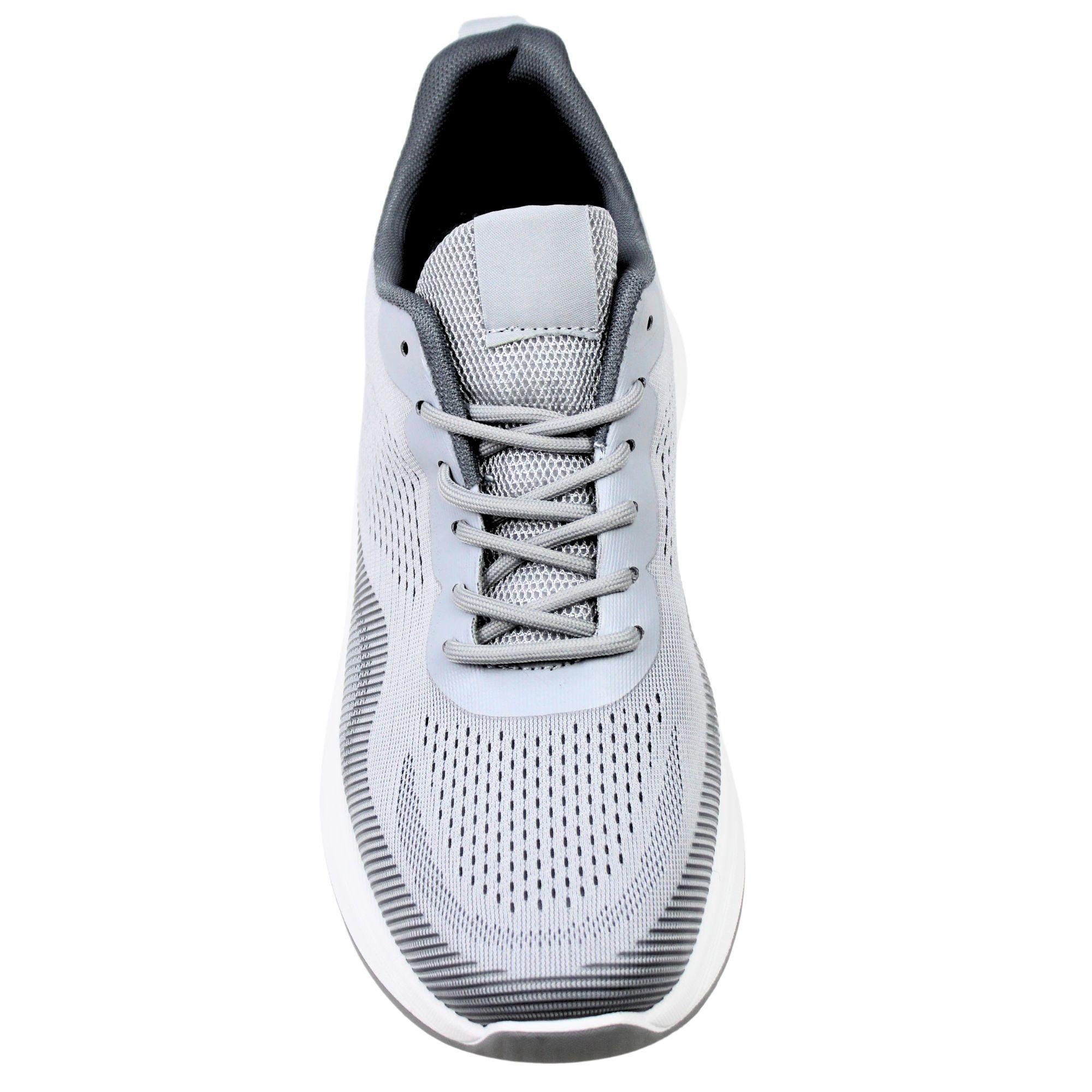 Zapatillas de Hombre con Suela Blanca PG5220 Gris-2
