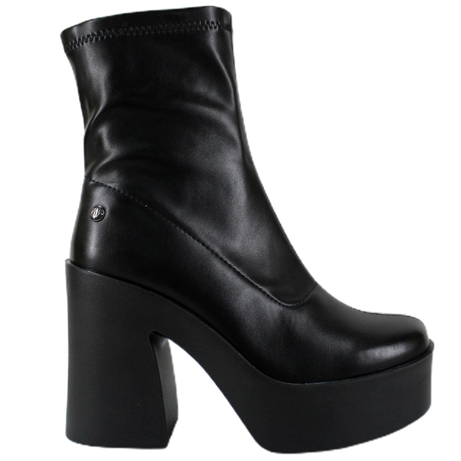 Botin De Mujer Taco Alto Y Plataforma 24 Yasna-3
