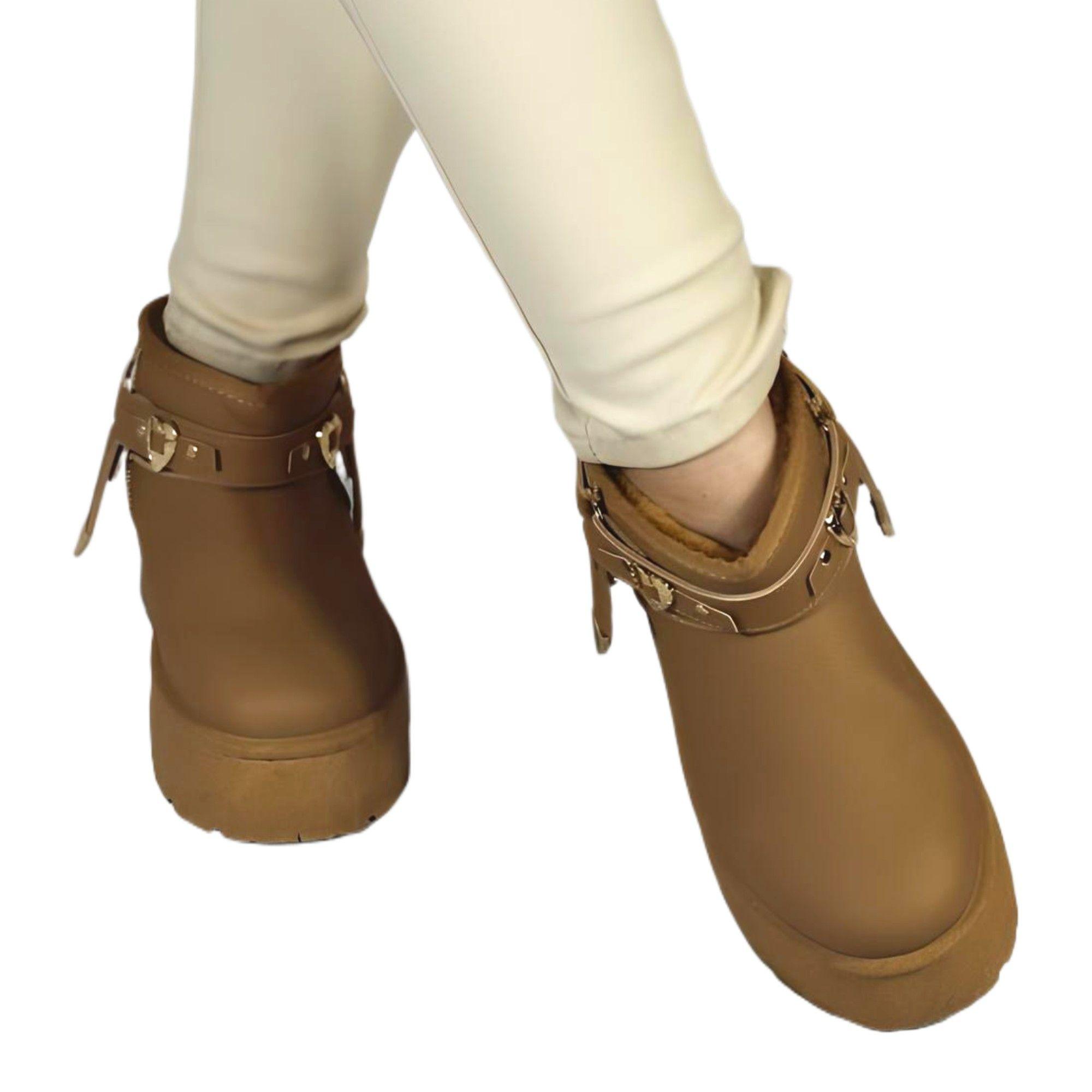 Botin de Mujer 17 Yassne Café Claro-2