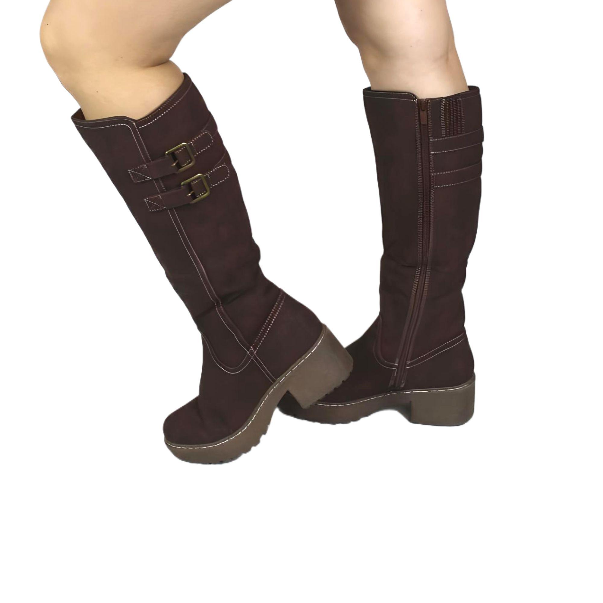 Bota de Mujer 25 Yassne Café Claro-3