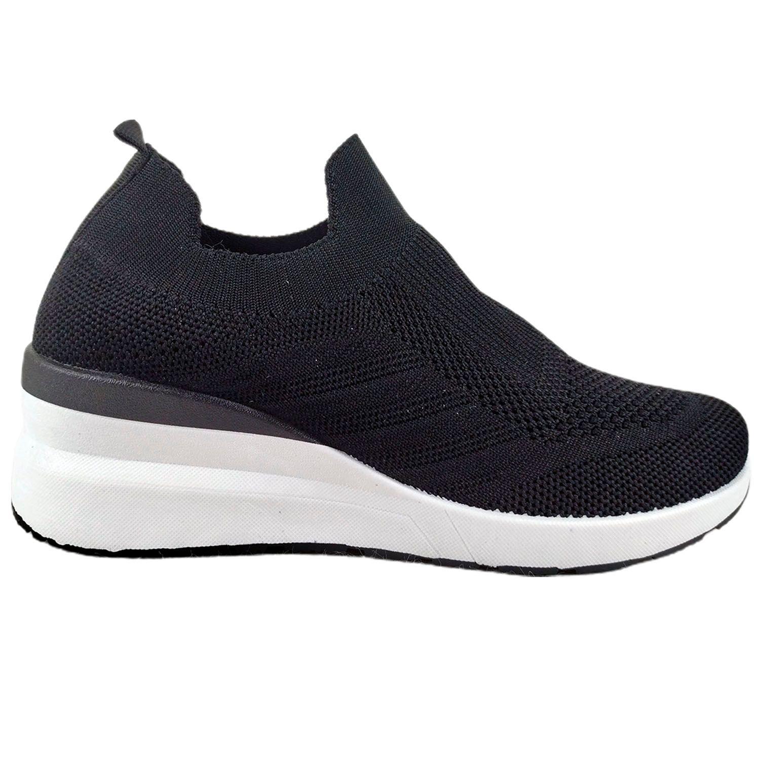 Zapatilla de Mujer Con Plataforma Negro-0