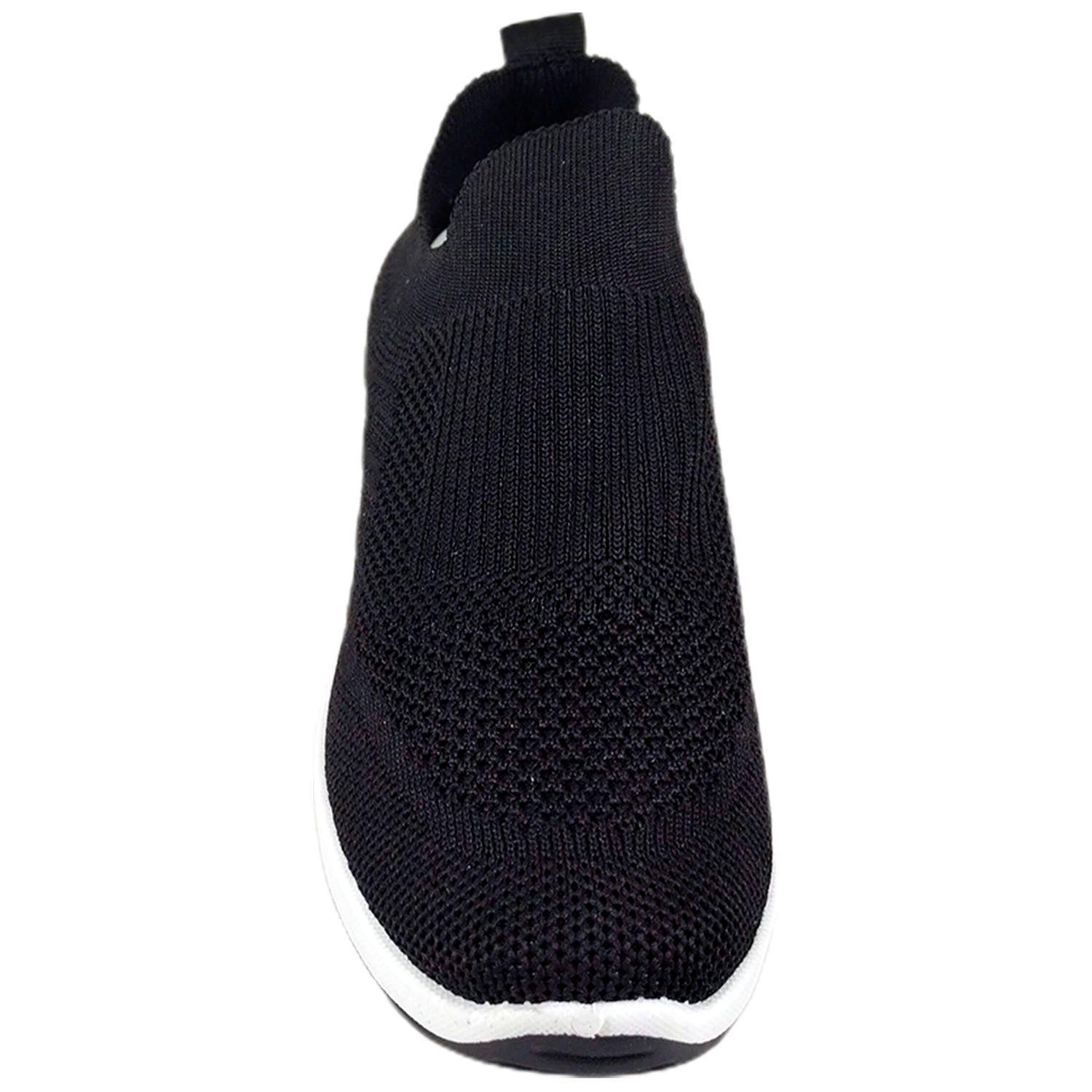 Zapatilla de Mujer Con Plataforma Negro-2
