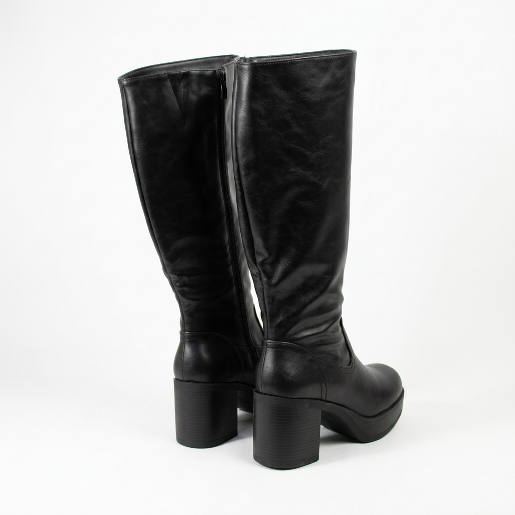 Bota Mujer Plataforma Taco Ancho PG24315-3