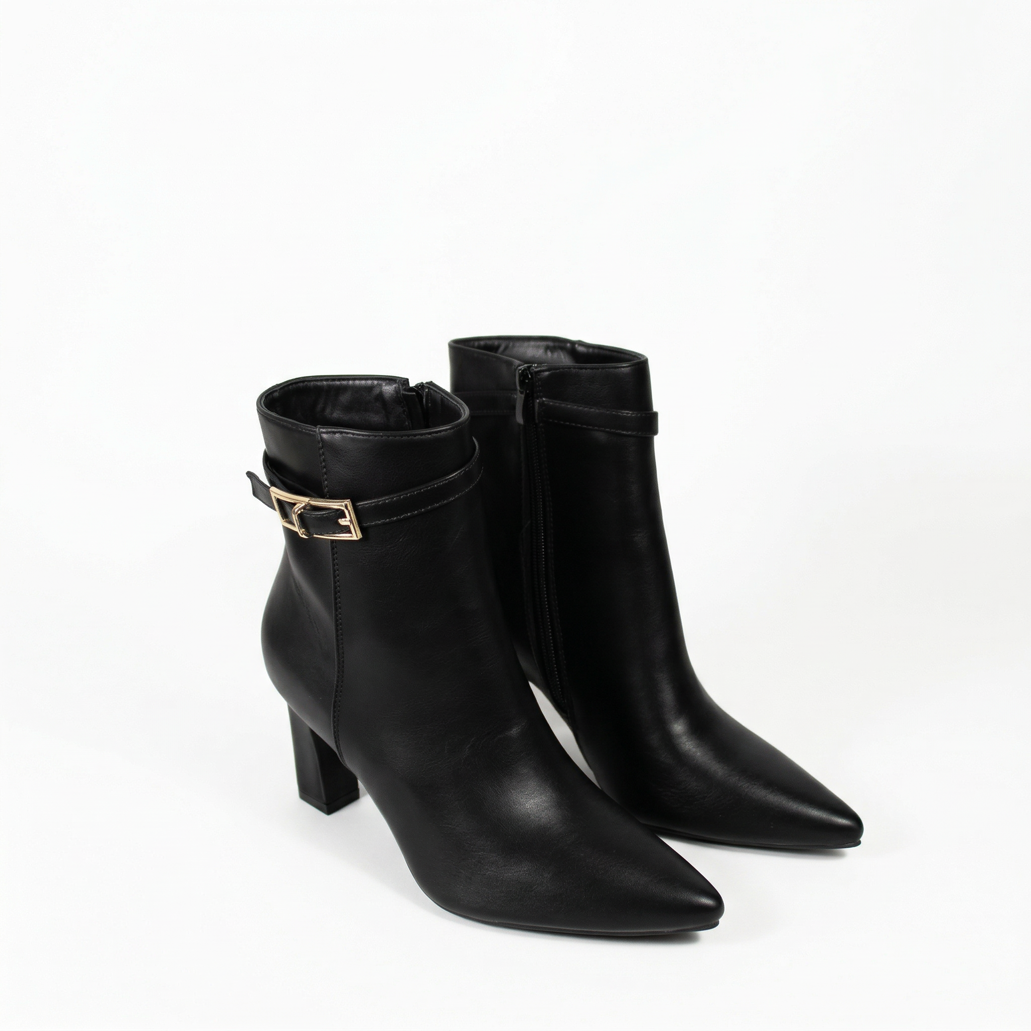 Botín Elegante Taco Cuadrado PG5346-1A Mujer-2