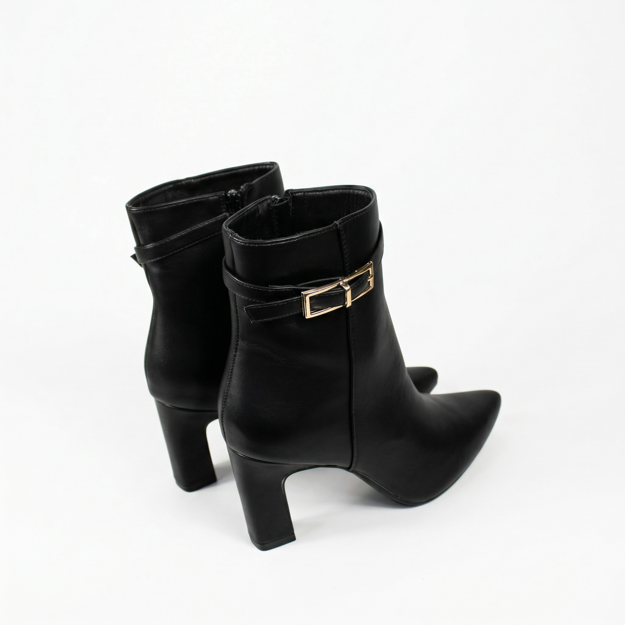 Botín Elegante Taco Cuadrado PG5346-1A Mujer-3