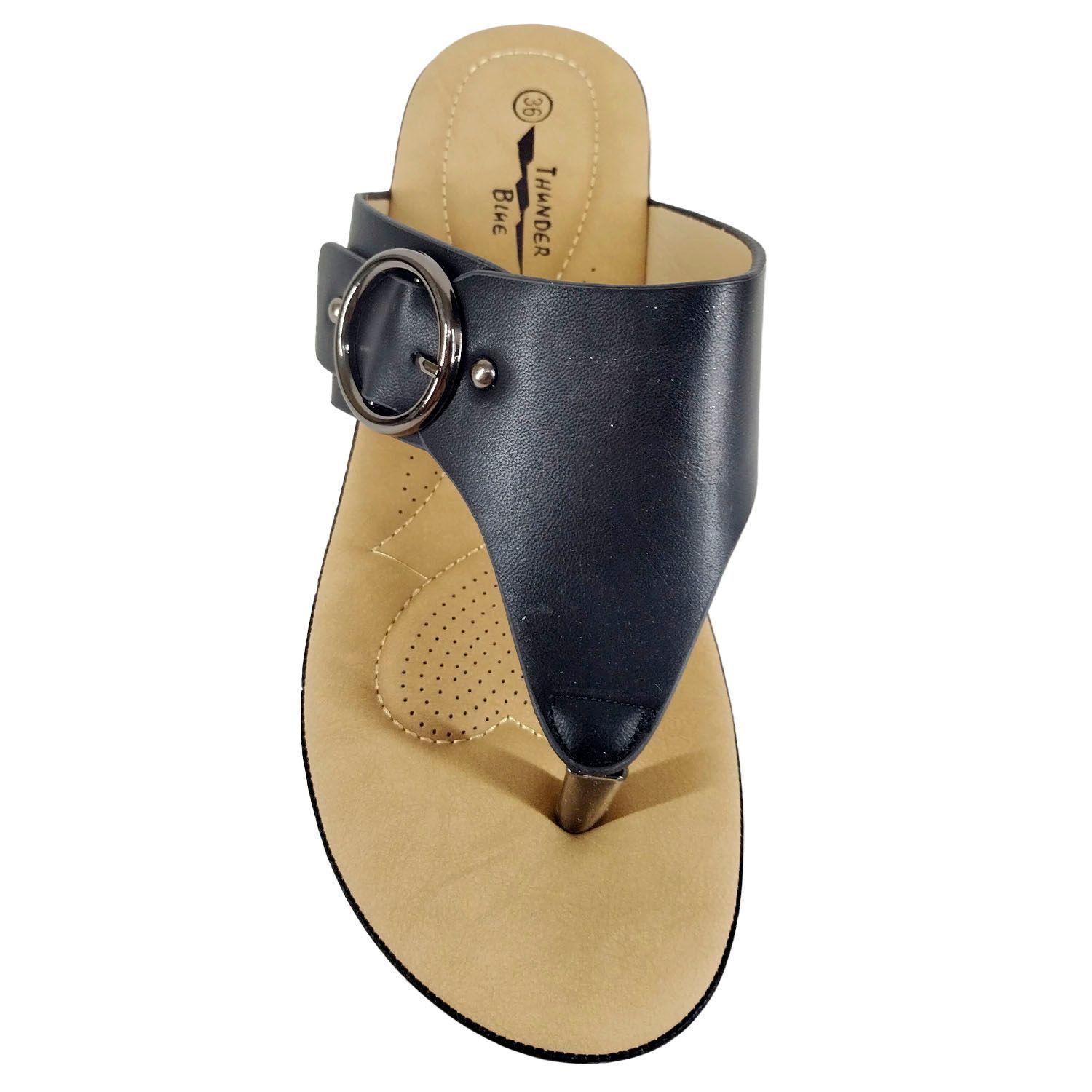 Sandalias Abierta De Mujer Verano 363-8 Negro-3