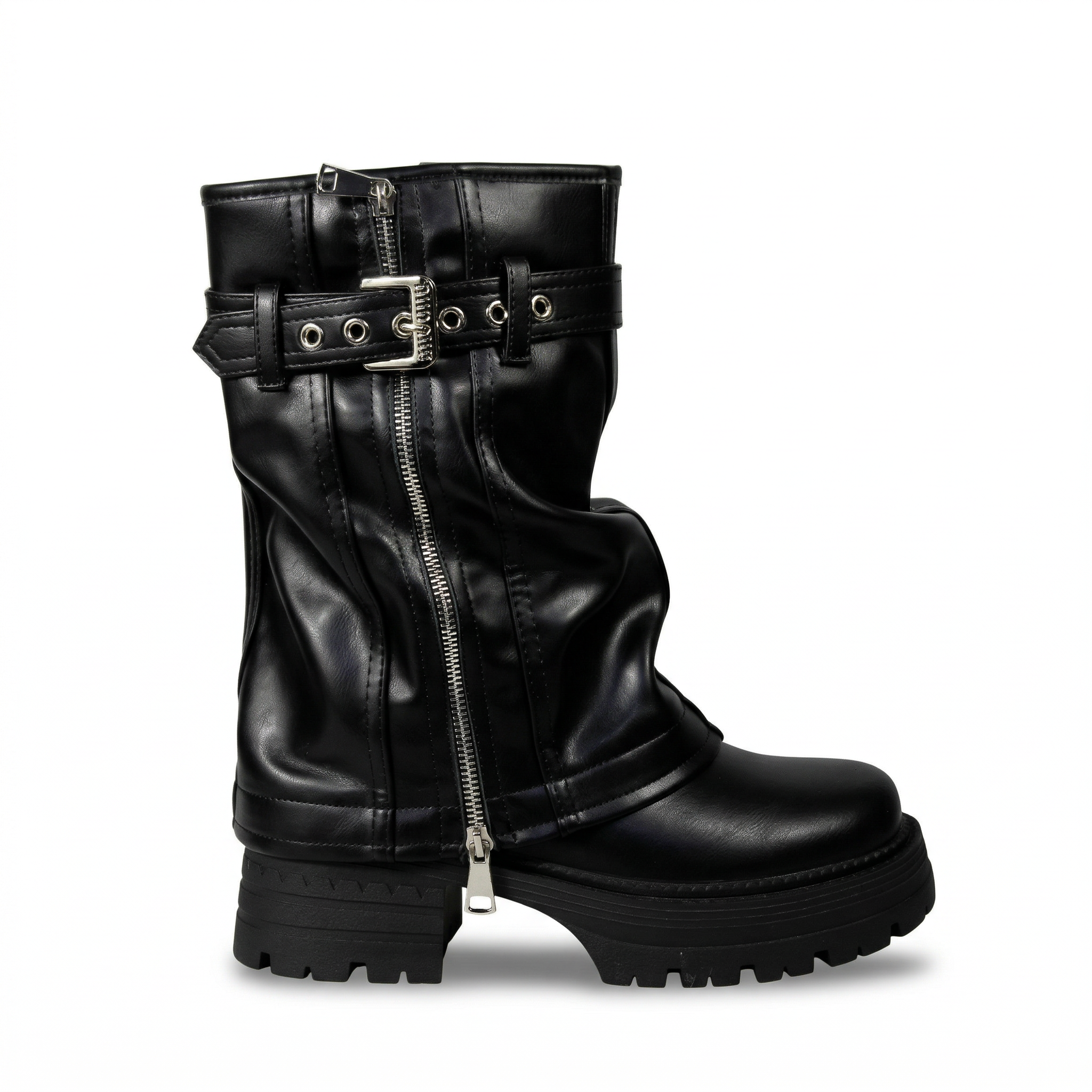Bota Mujer Biker Plataforma PG24280-0
