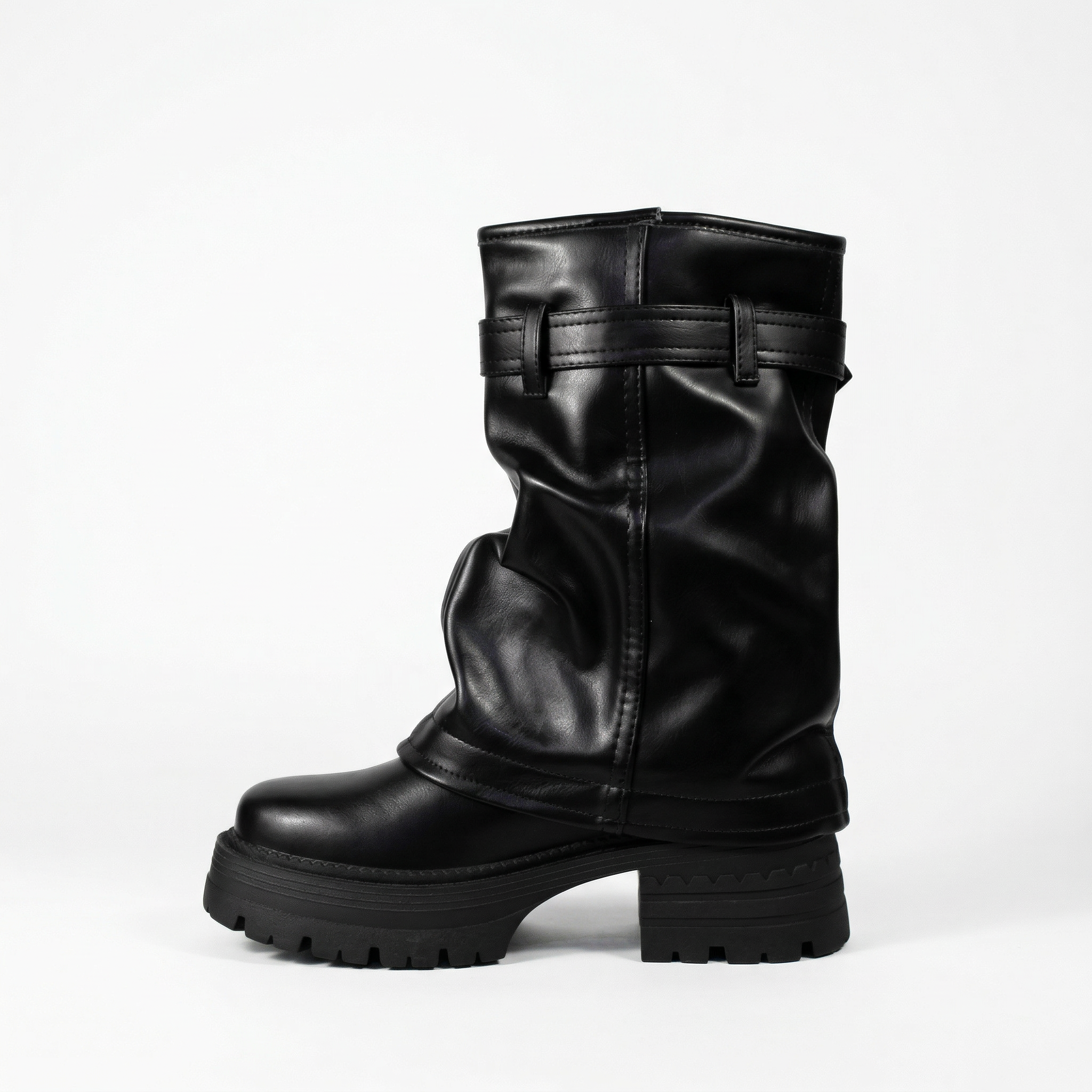 Bota Mujer Biker Plataforma PG24280-1