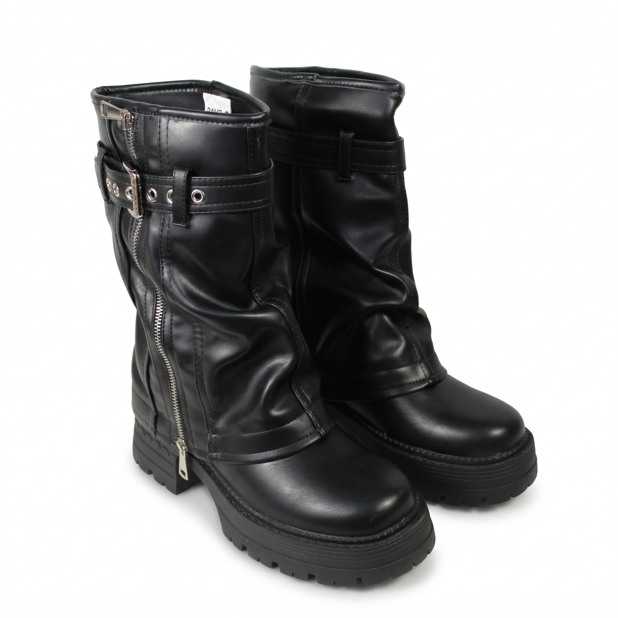 Bota Mujer Biker Plataforma PG24280-2