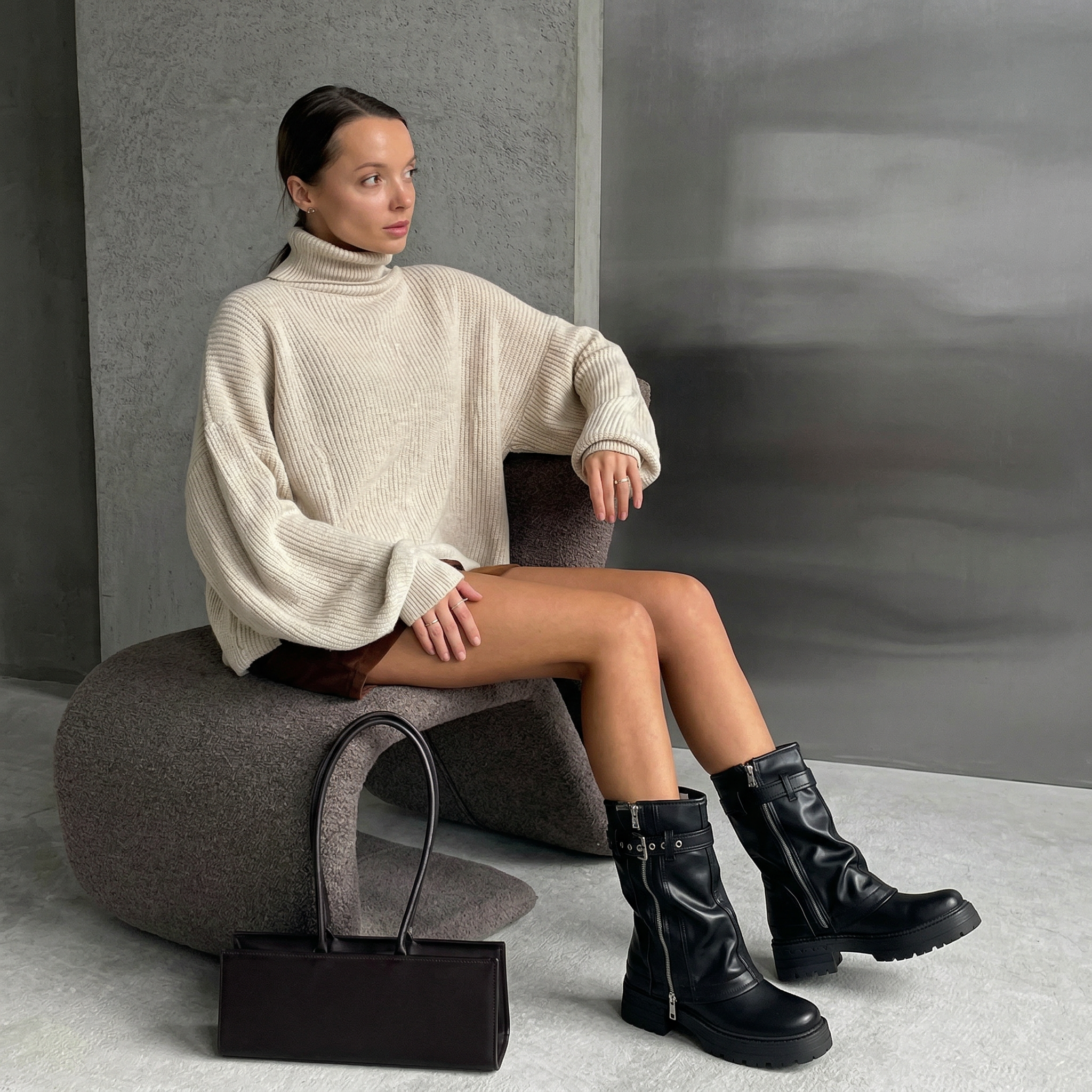 Bota Mujer Biker Plataforma PG24280-4