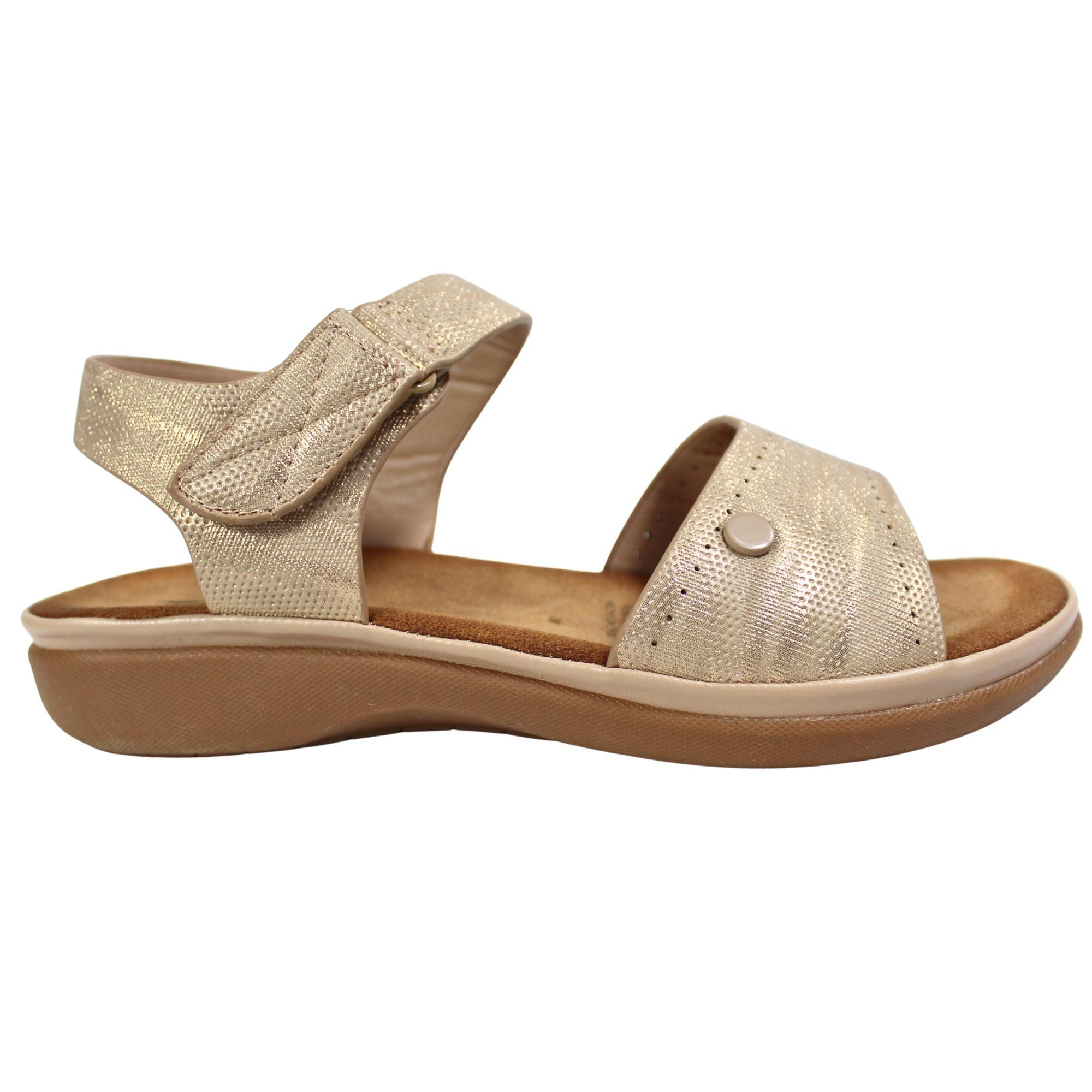 Sandalia Casual Mujer con Hebilla Ajustable 0520-4 Beige-0