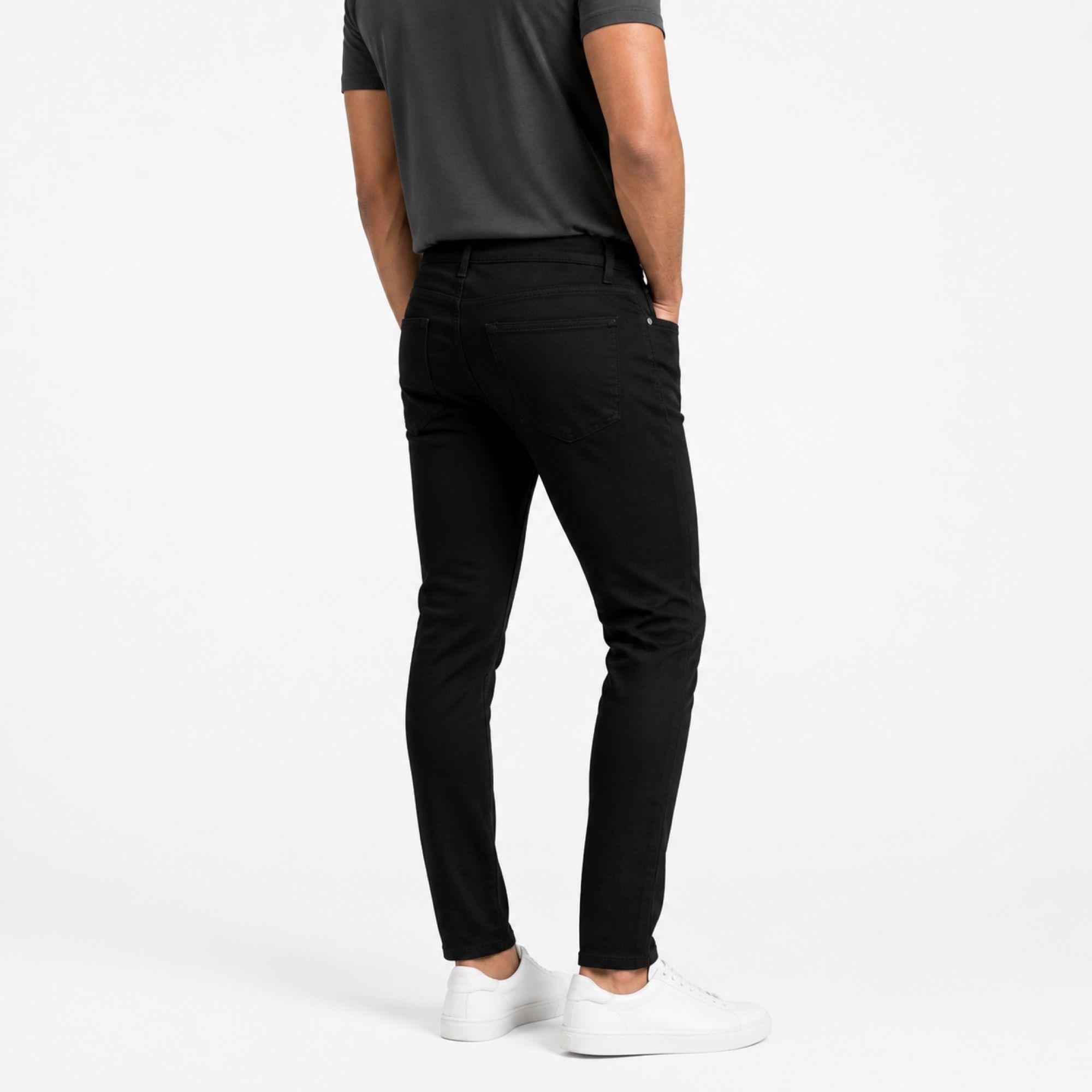 Jeans Negro Pitillo Hombre 260116-3
