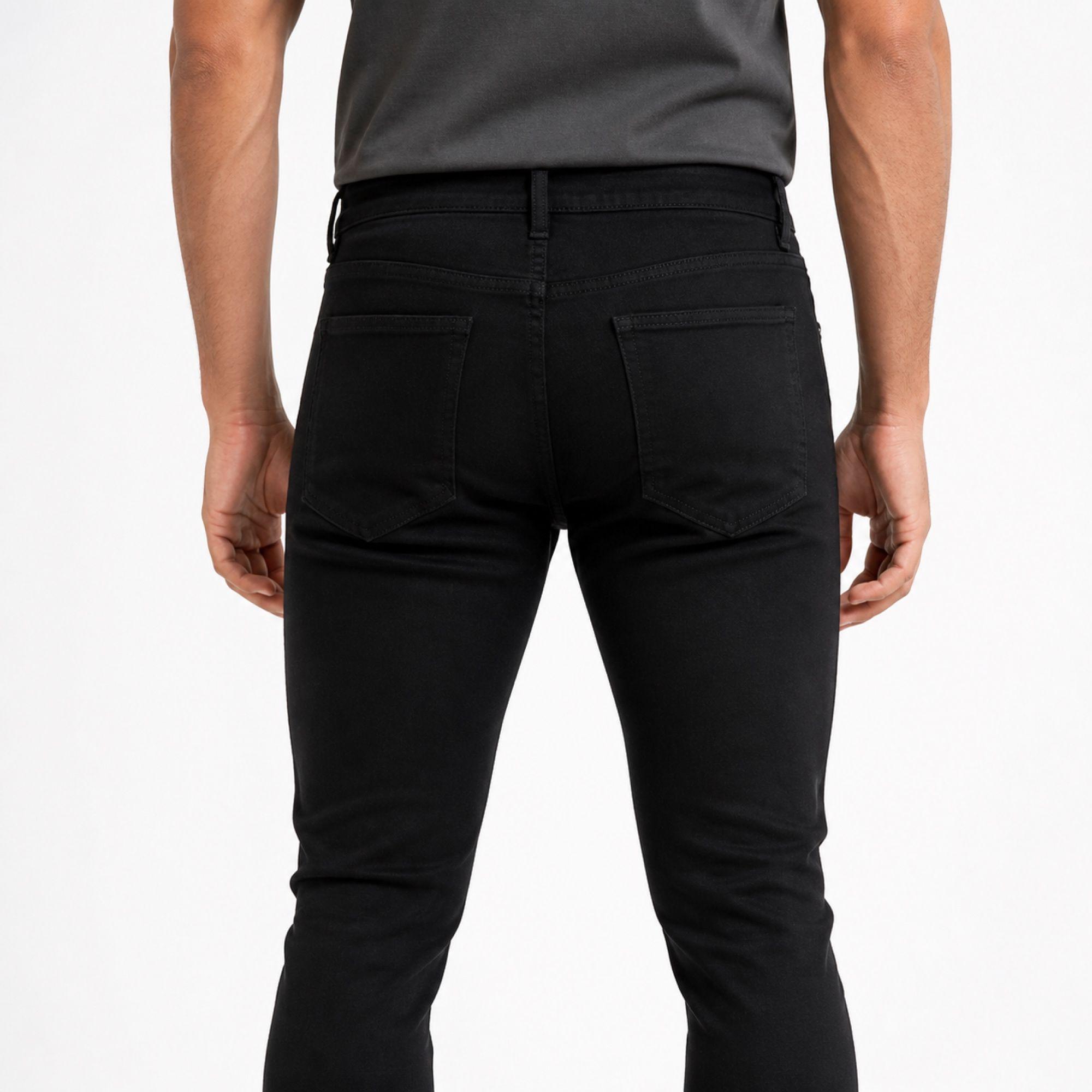 Jeans Negro Pitillo Hombre 260116-5