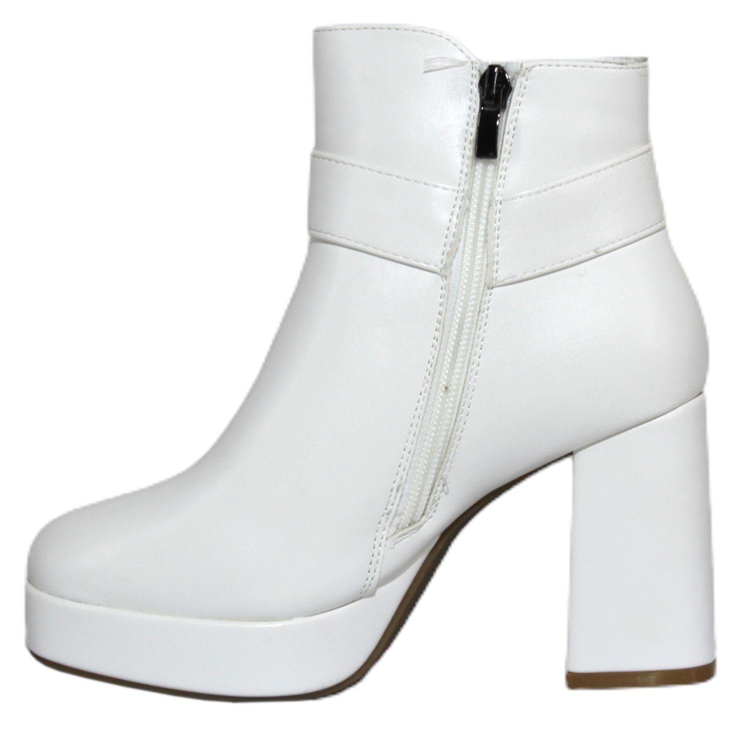 Botines de ecocuero con tacón alto y plataforma 362 Yassne-3