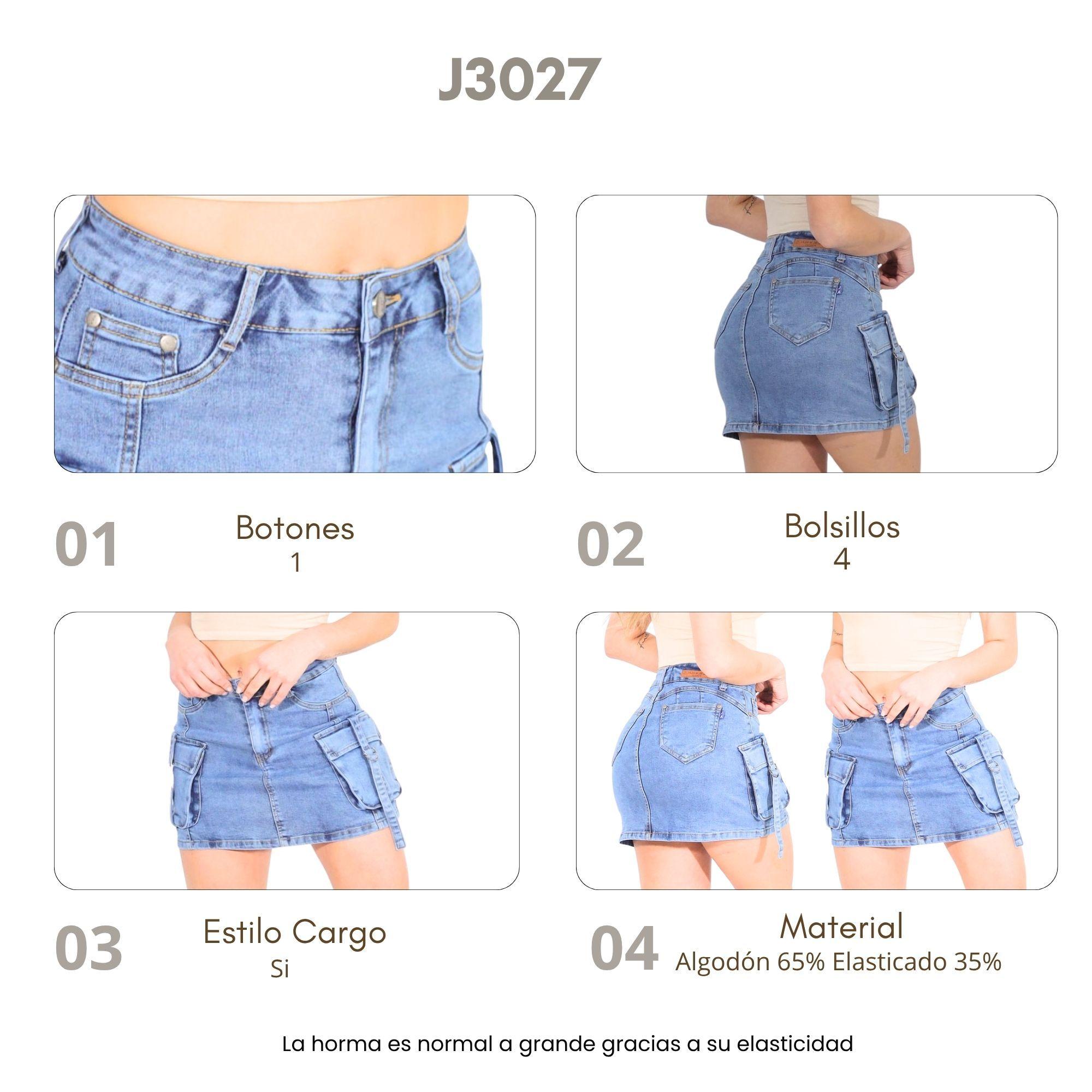 Falda Cargo Mujer J3027-4