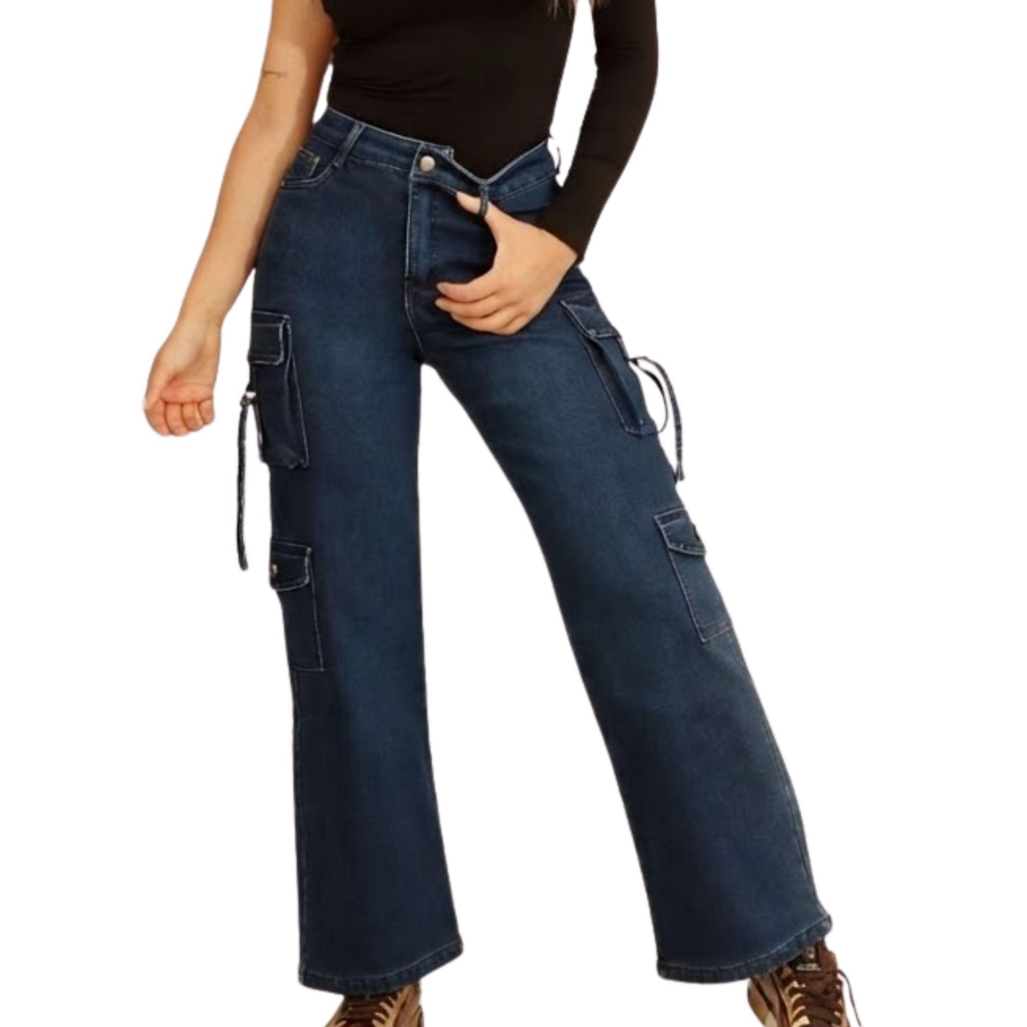 Jeans Cargo Polar Mujer-0