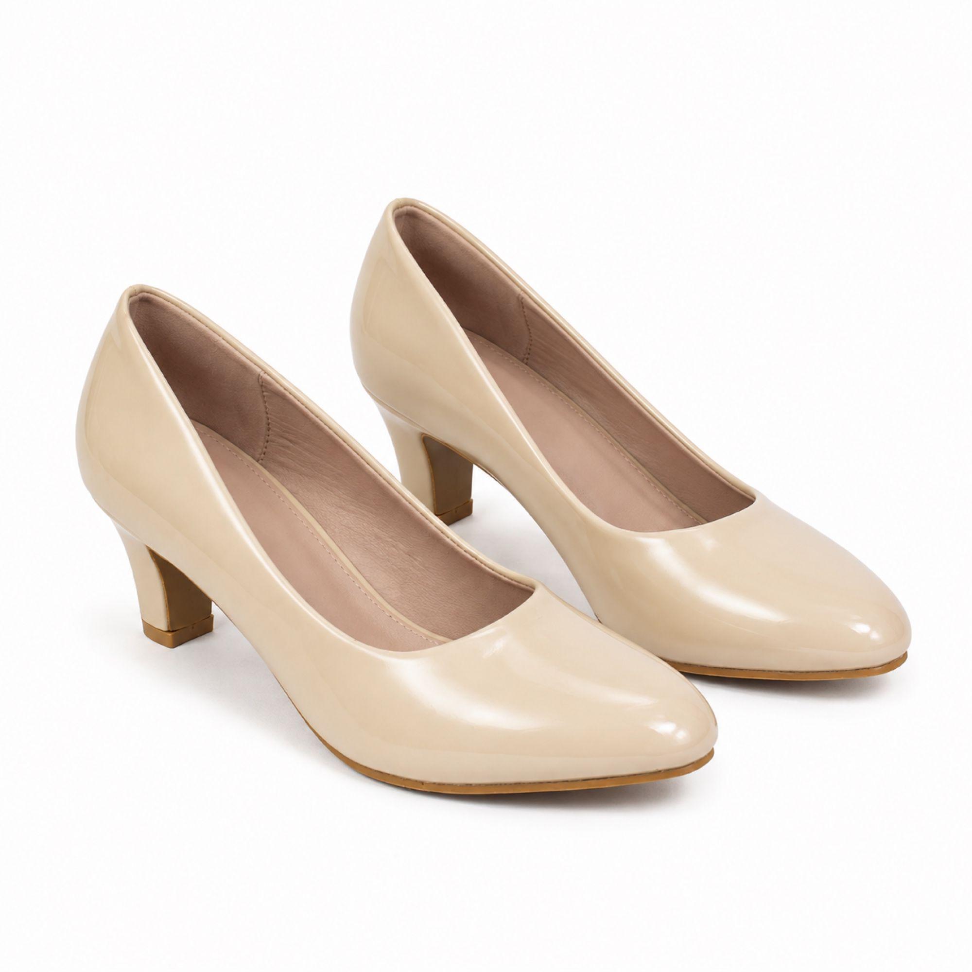 Zapato Formal Mujer Taco Cónico Charol 034-5