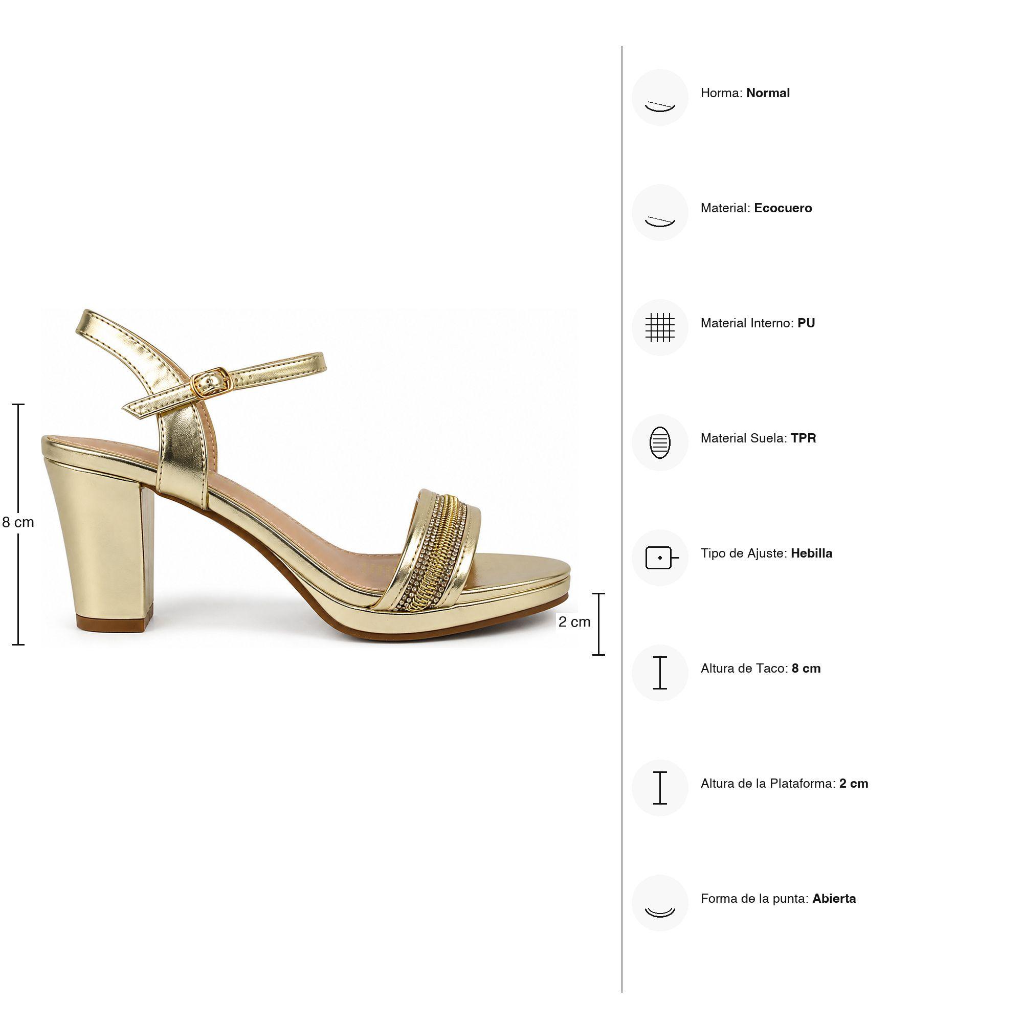 Sandalia Heriel HL09 Ecocuero Taco 8cm Punta Abierta-7